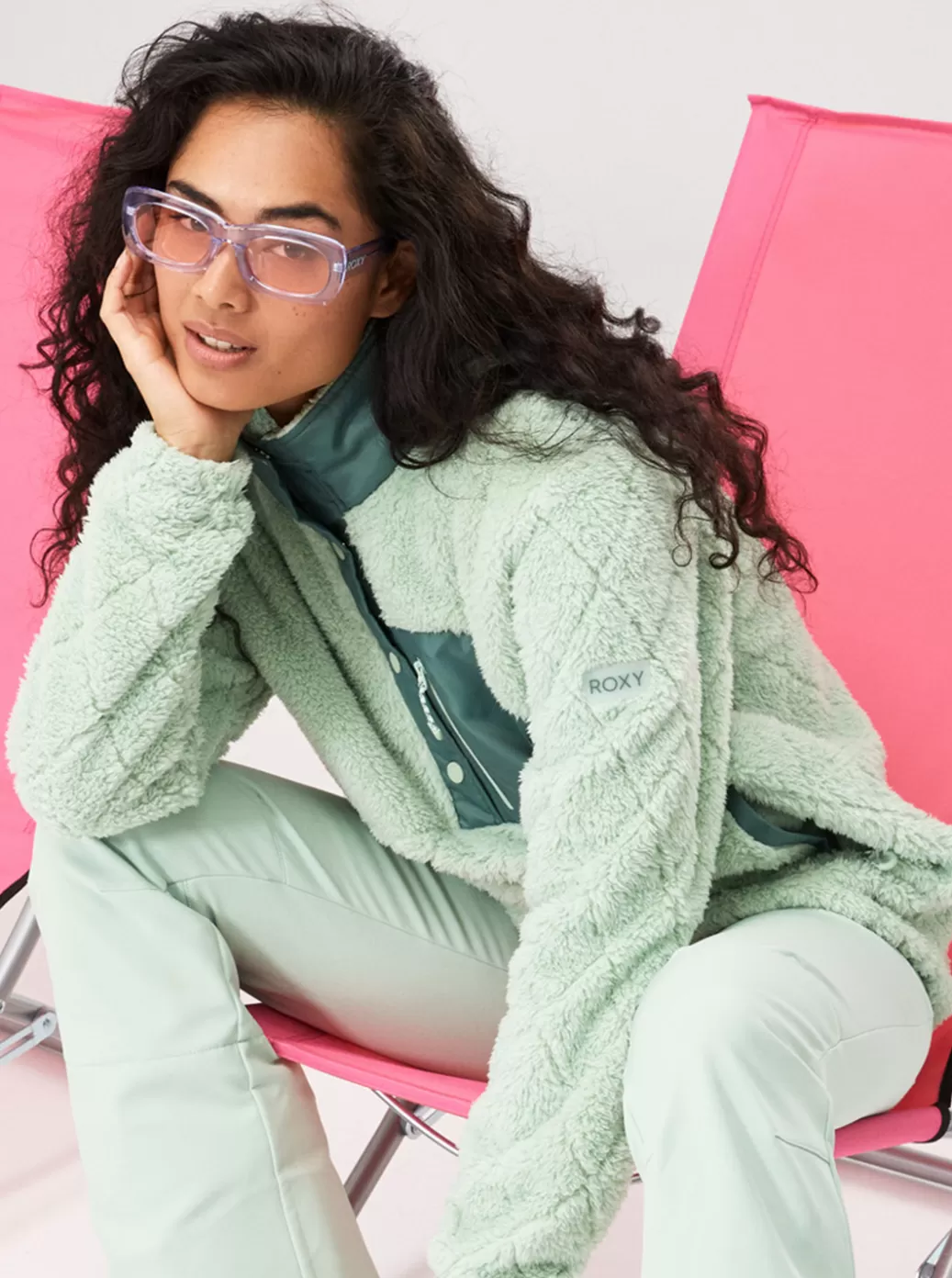Base Layers | Fleece & Softshells | WOMEN ROXY Alabama Technical Fleece Cameo Green