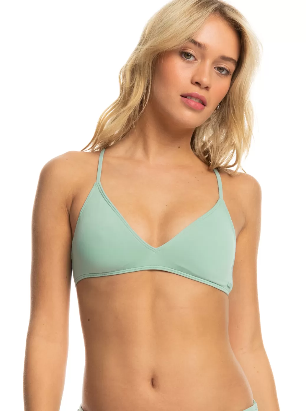 Bikini Tops | Bikinis | WOMEN ROXY Beach Classics Triangle Bikini Top Blue Surf
