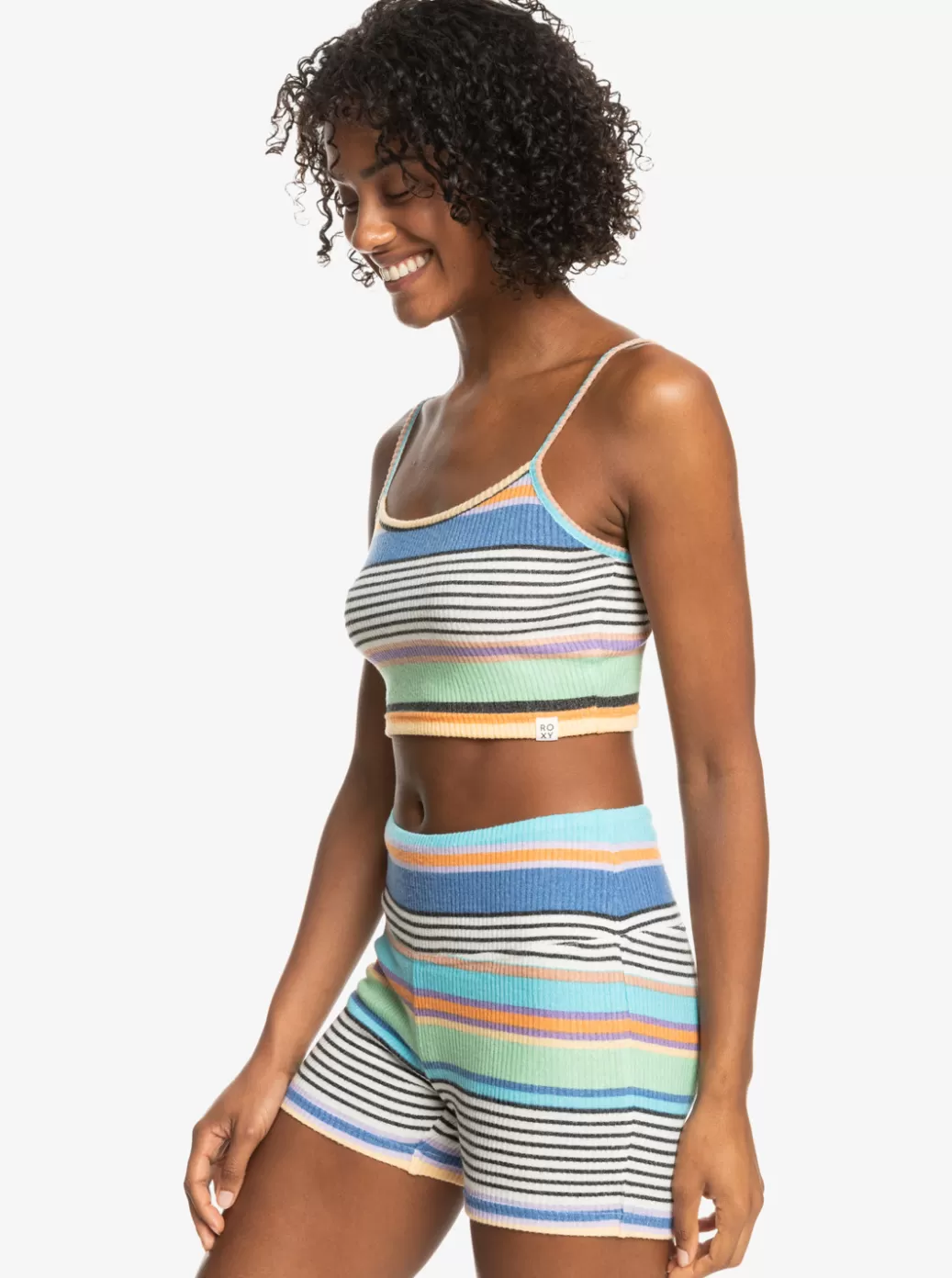Tees & Tanks | Tops | WOMEN ROXY Best Time Of Day Rib Knit Top Anthracite Good Vibration
