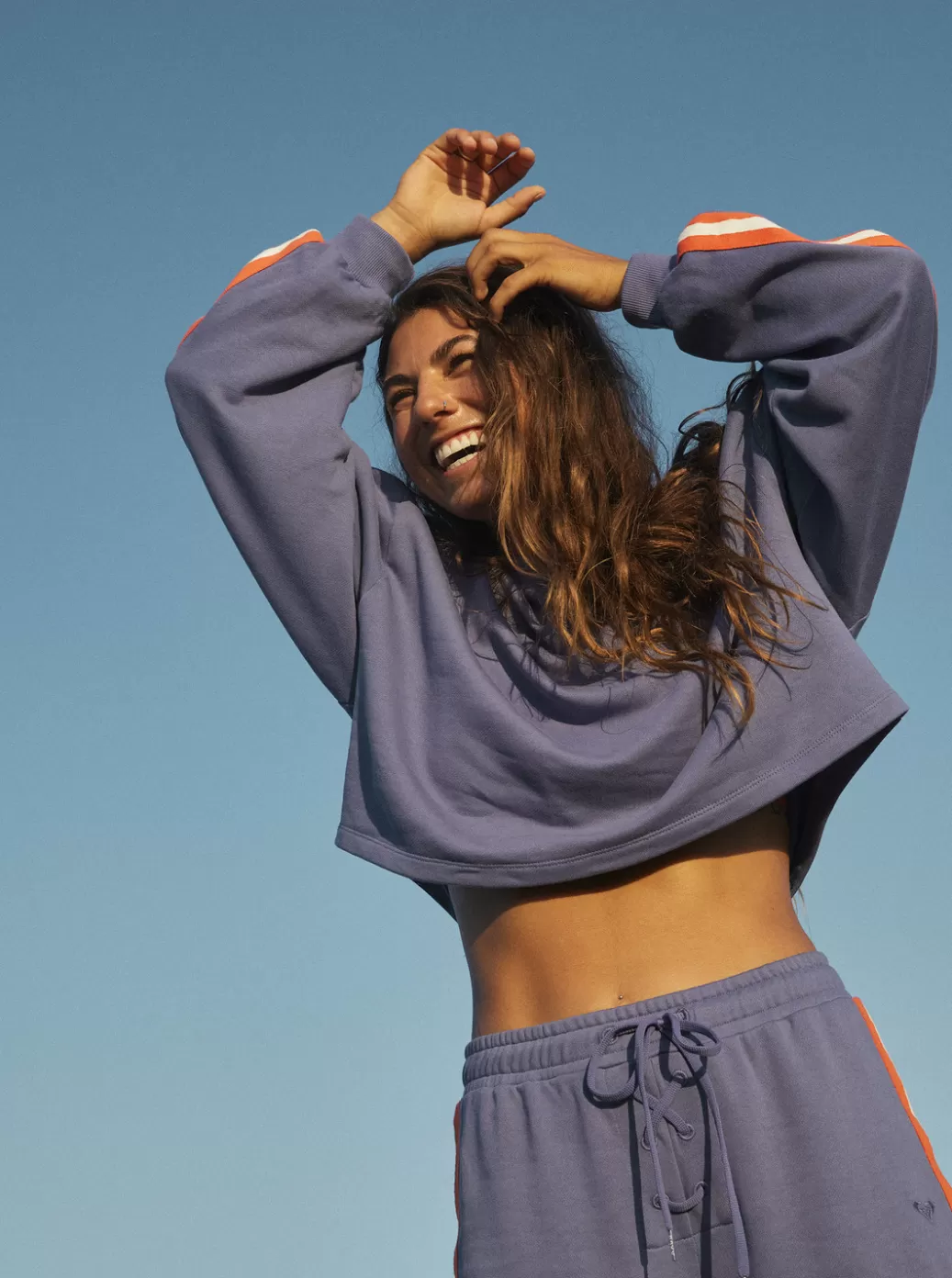 Loungewear | Sweaters | Fleece & Hoodies | WOMEN ROXY Bright Lights Sweatshirt Marlin