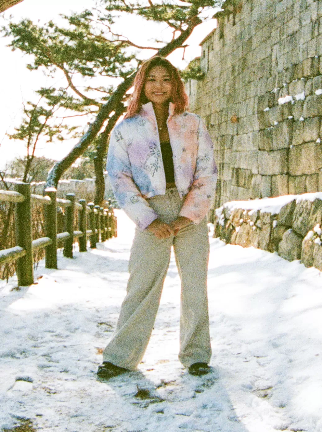 Chloe Kim | Jackets | WOMEN ROXY Chloe Kim Reversible Puffer Bomber Jacket Snow White Magic Moments