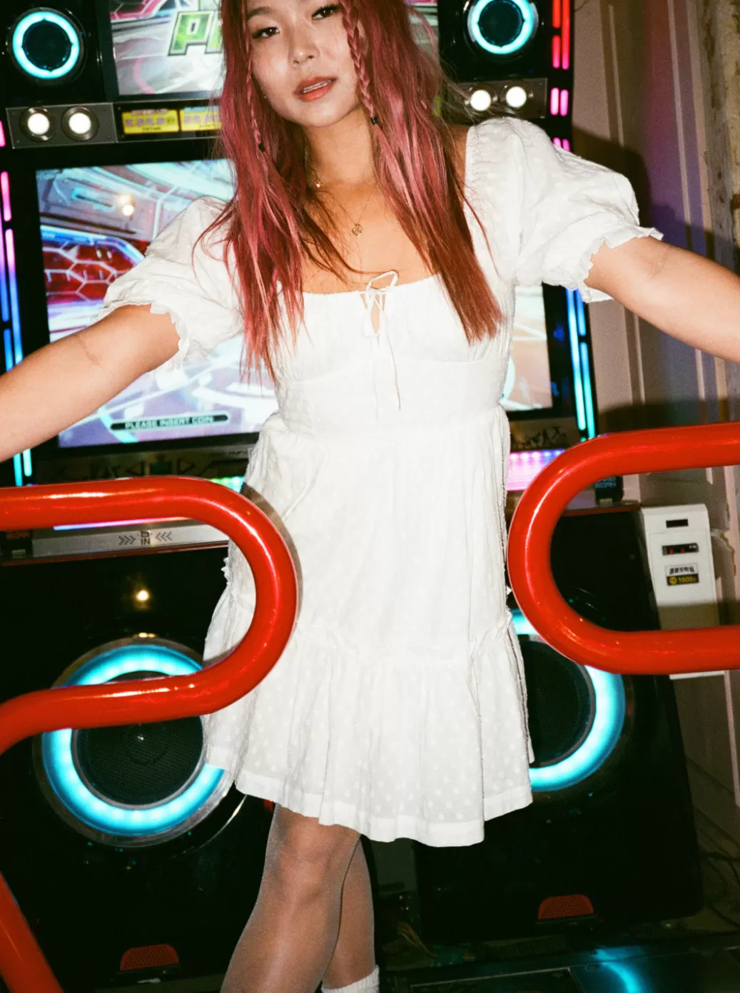 Chloe Kim | Dresses | WOMEN ROXY Chloe Kim Venice Daydream Mini Dress Snow White