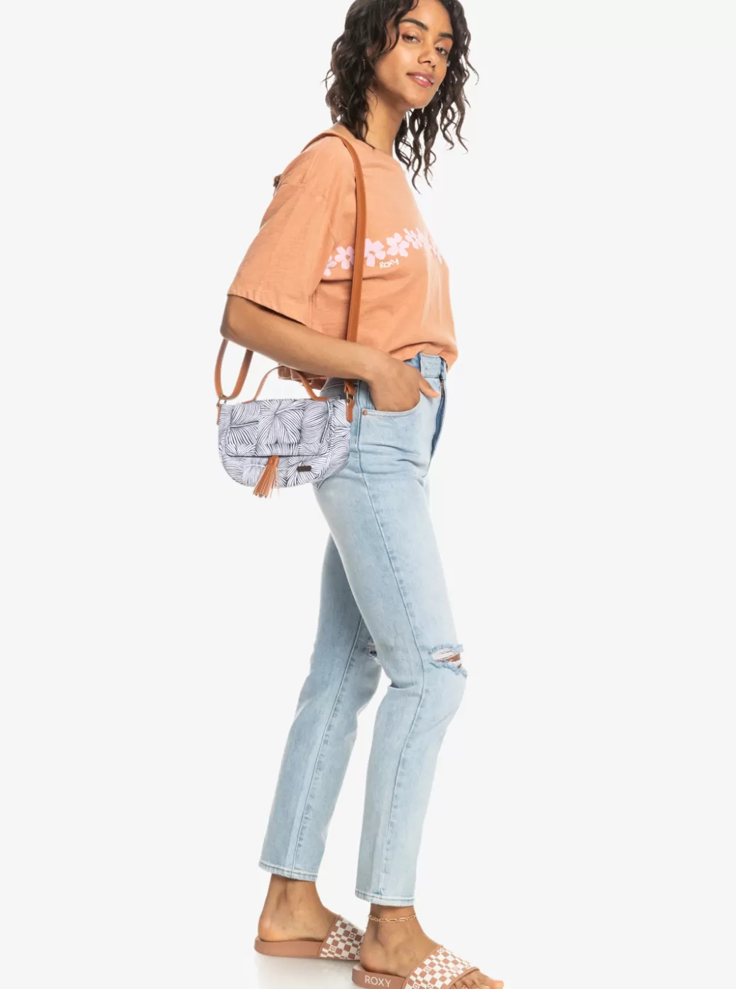 Handbags | WOMEN ROXY Day Of Sun Crossbody Bag Mood Indigo Always Wild Big