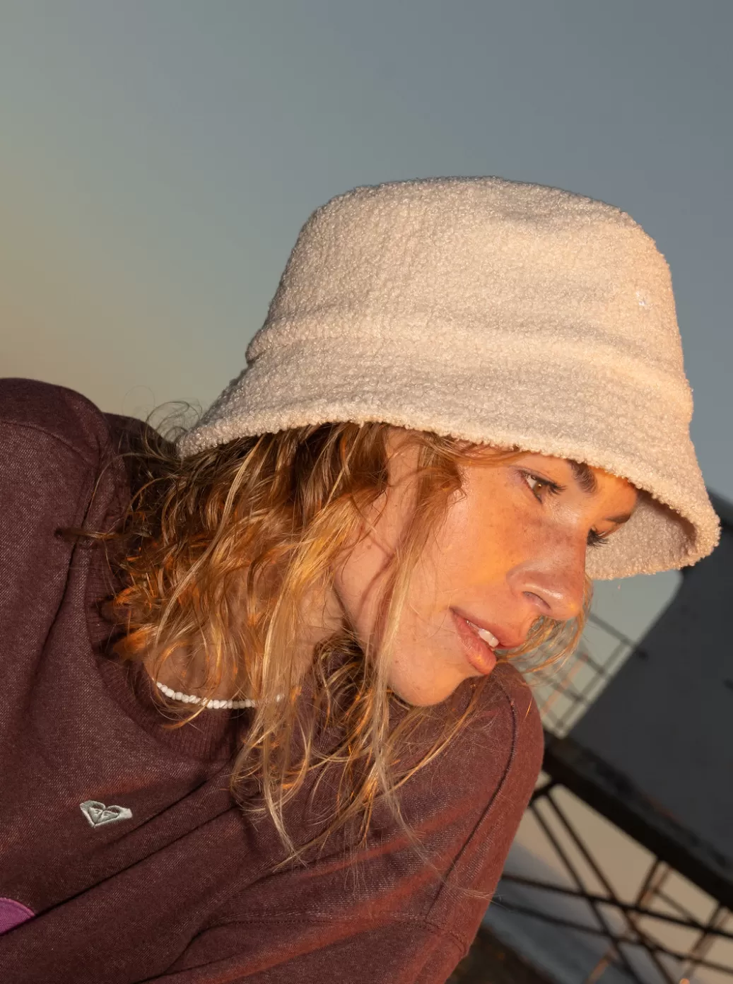 Hats | WOMEN ROXY Day Of Winter Bucket Hat Tapioca