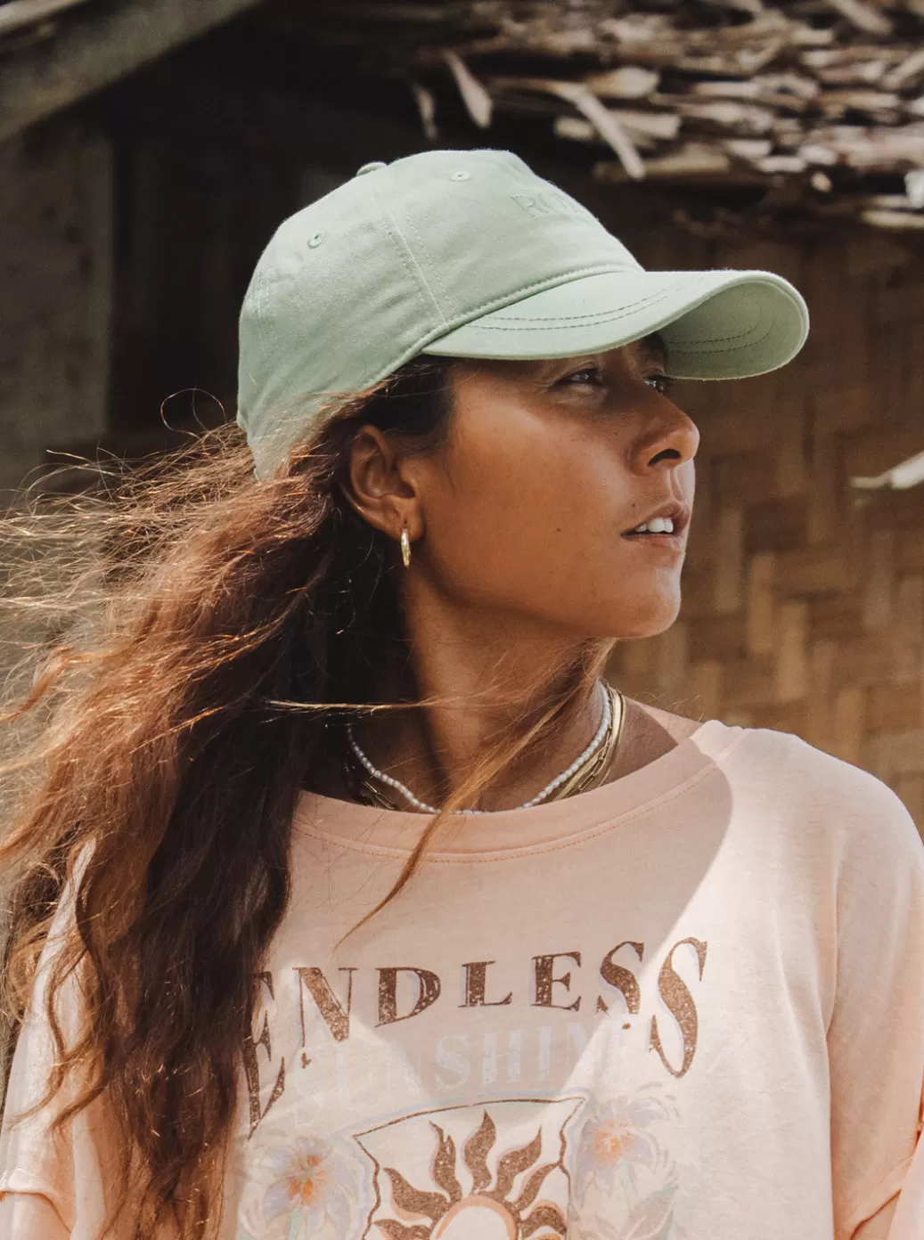 Hats | WOMEN ROXY Dear Believer Color Cap Quiet Green