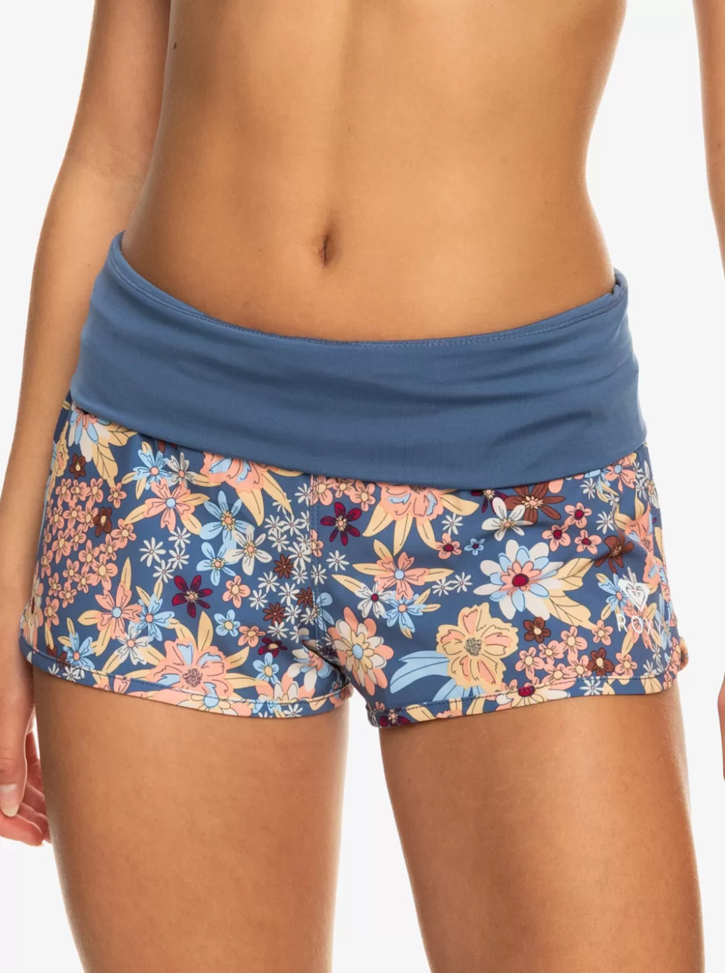 Boardshorts | WOMEN ROXY Endless Summer Printed Boardshorts Bijou Blue New Tropic Flat
