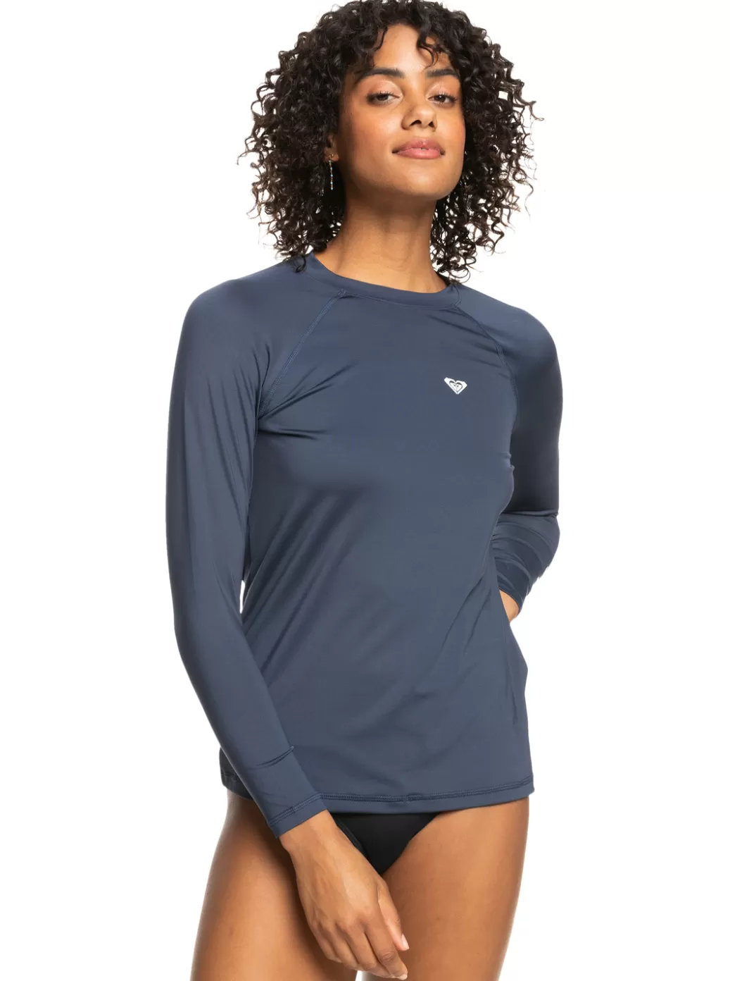 Rashguards | WOMEN ROXY Essentials Long Sleeve Rashguard Mood Indigo