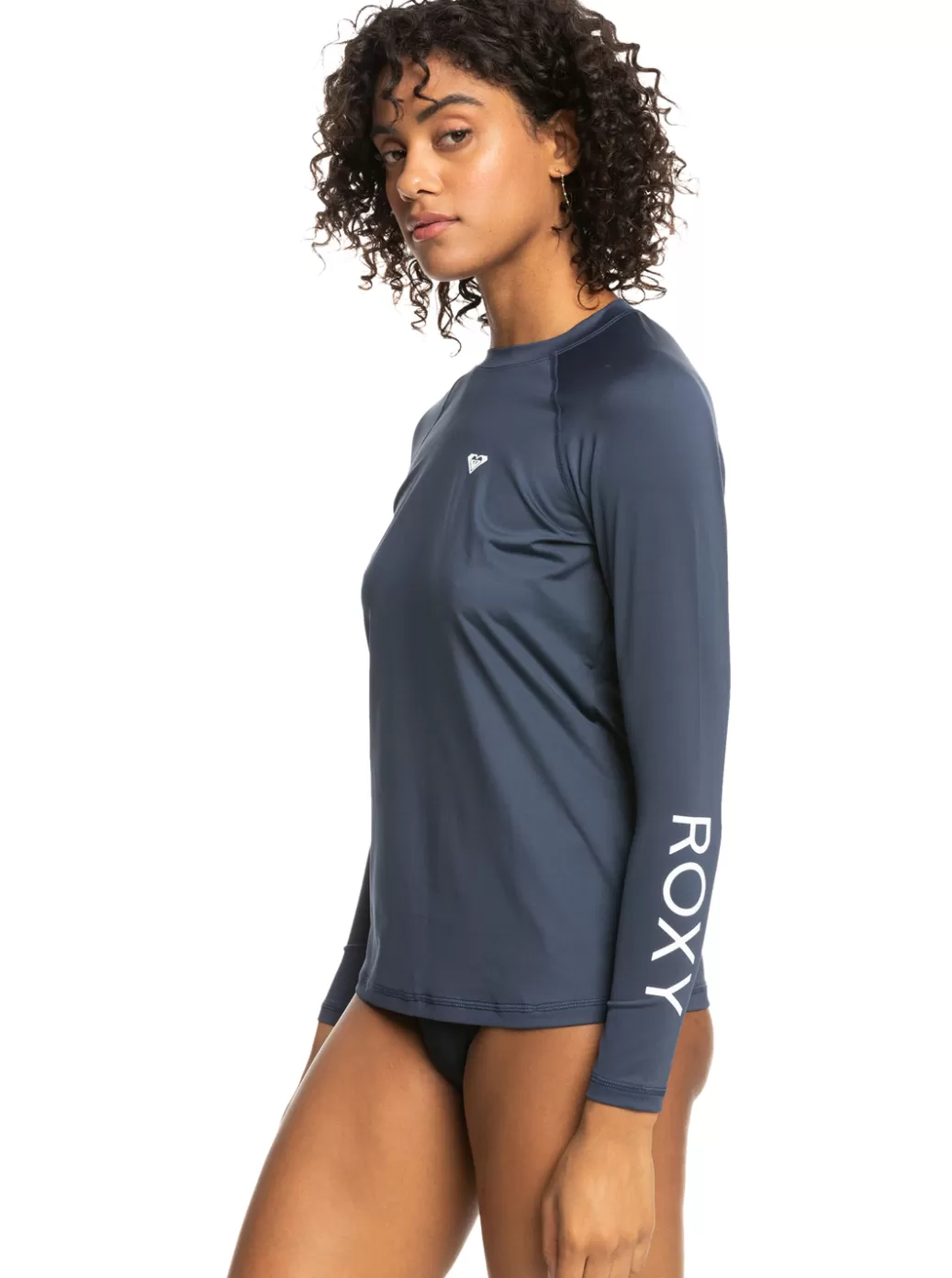 Rashguards | WOMEN ROXY Essentials Long Sleeve Rashguard Mood Indigo