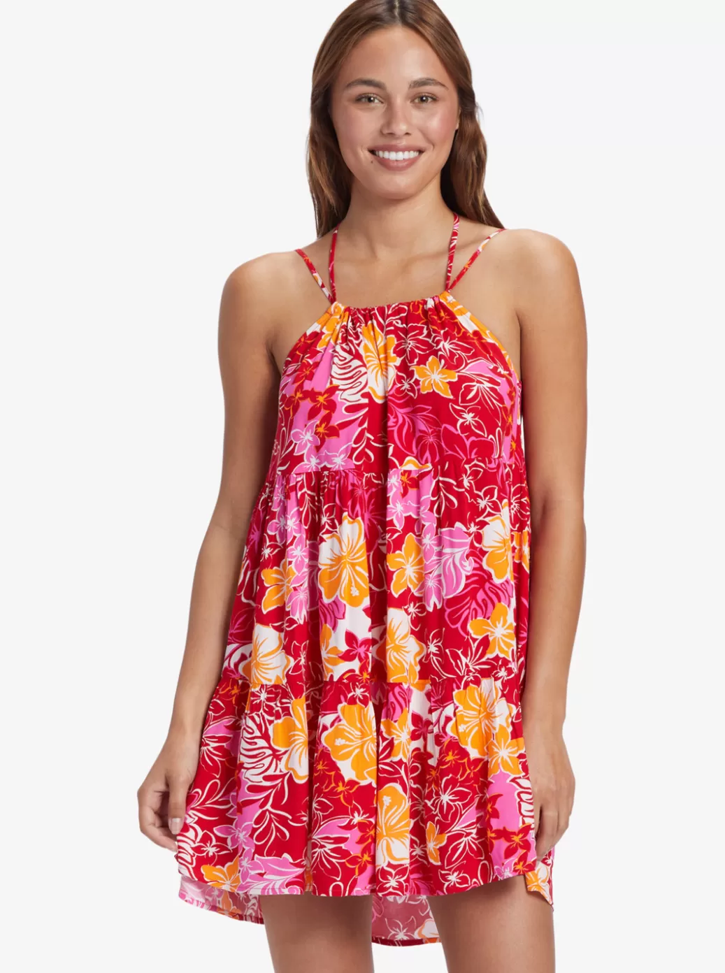 Dresses | WOMEN ROXY Evening Breeze Printed Tent Dress Hilo Hibiscus