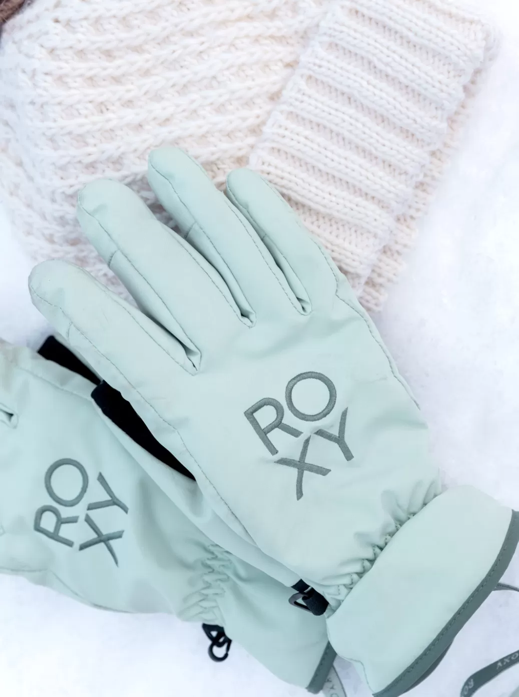 Snow Accessories | WOMEN ROXY Freshfield Technical Snowboard/Ski Gloves Cameo Green