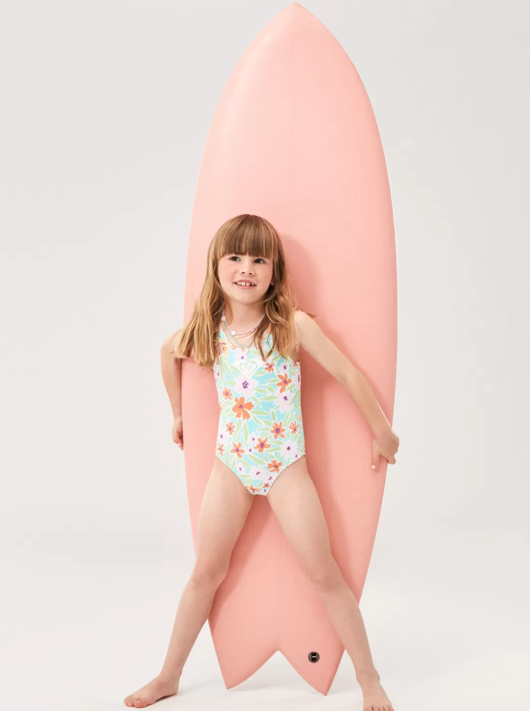 Swim | KIDS ROXY Girl's 2-7 Hawaiian Spirit One-Piece Swimsuit Aruba Blue Hawaiian Spirit