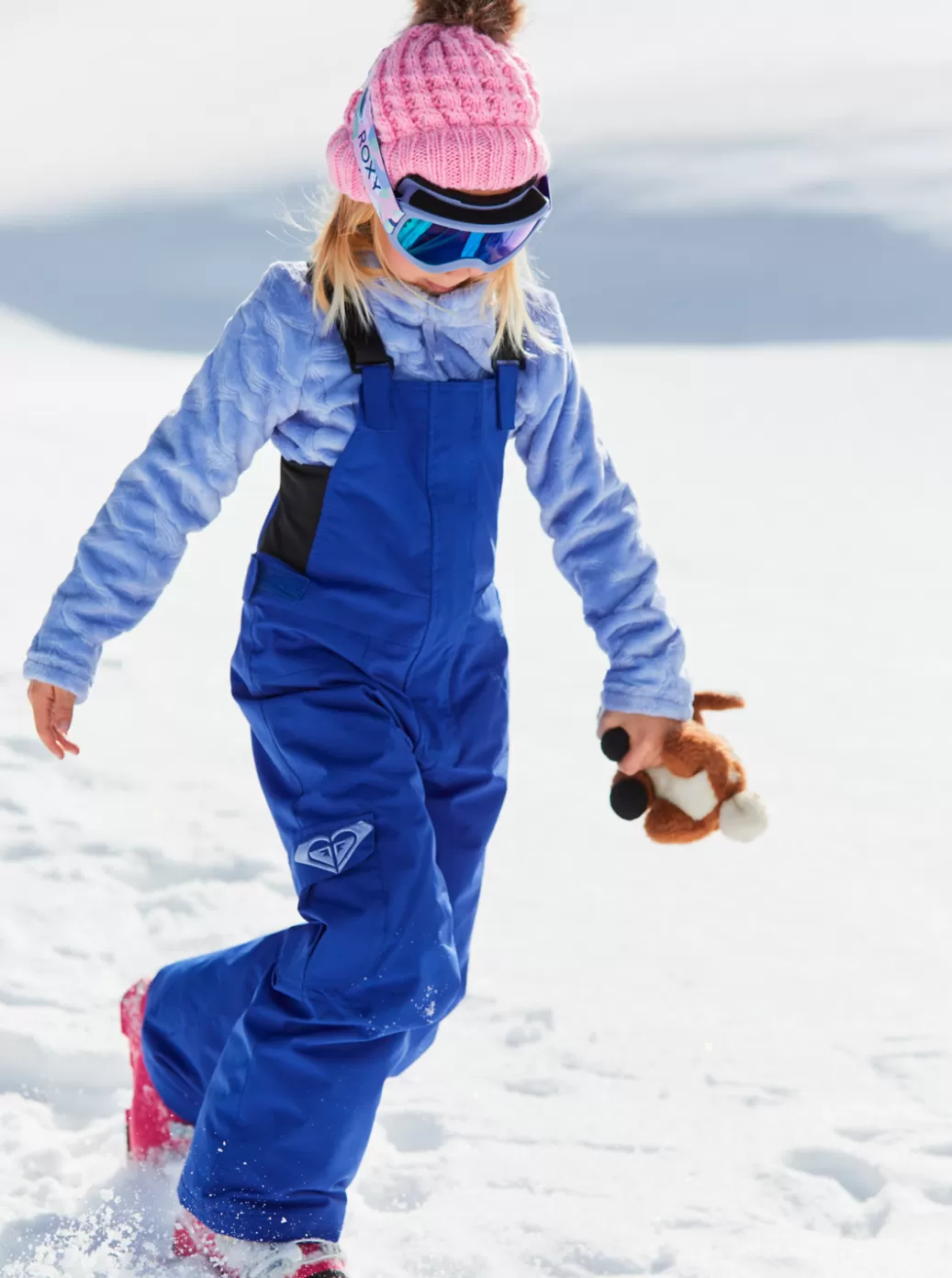 Snow Pants | Girls Snow | KIDS | WOMEN ROXY Girl's 2-7 Lola Technical Snow Bib Pants Bluing