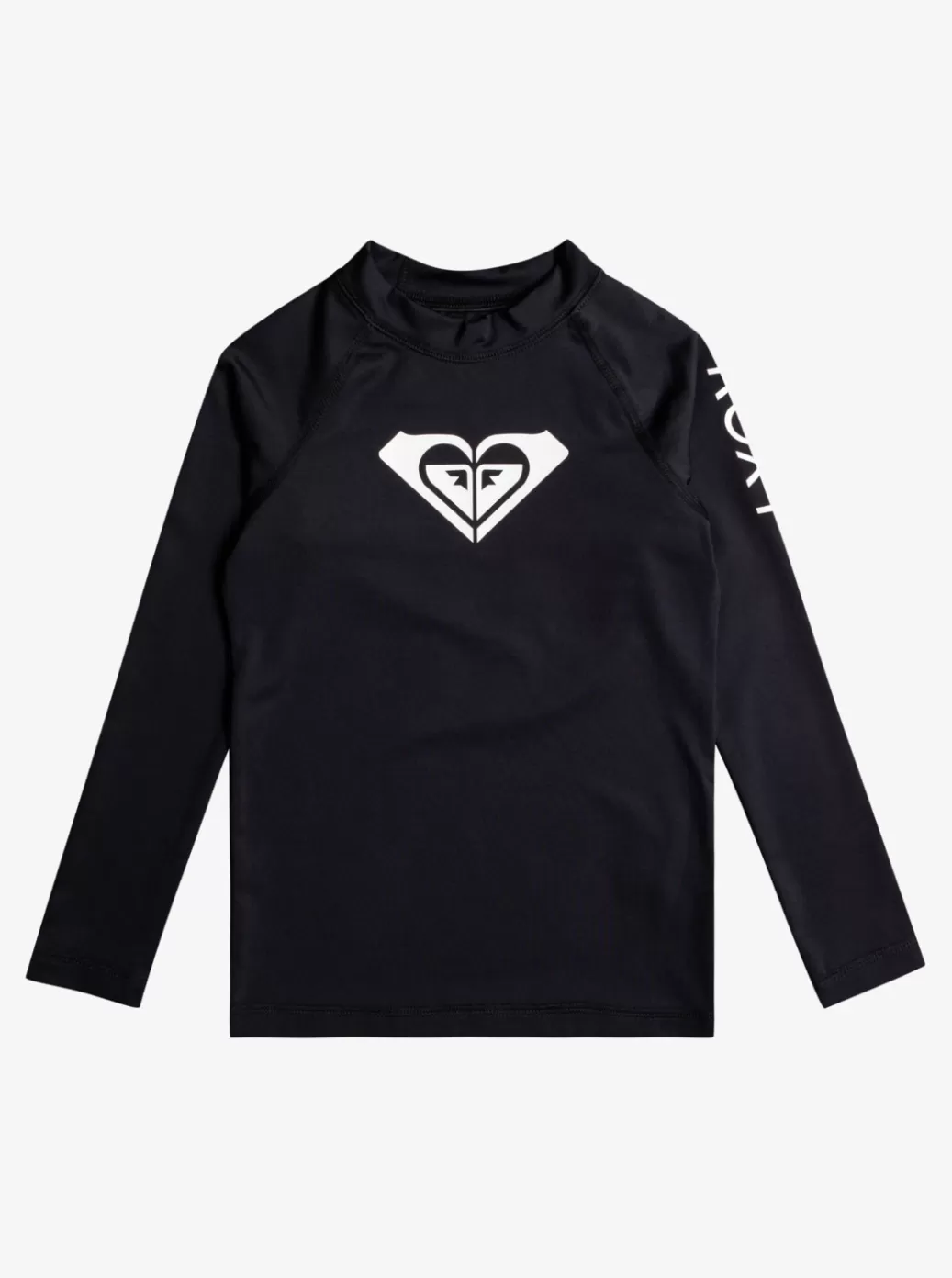 Surf | Swim | KIDS ROXY Girl's 2-7 Whole Hearted Long Sleeve UPF 50 Rashguard Anthracite