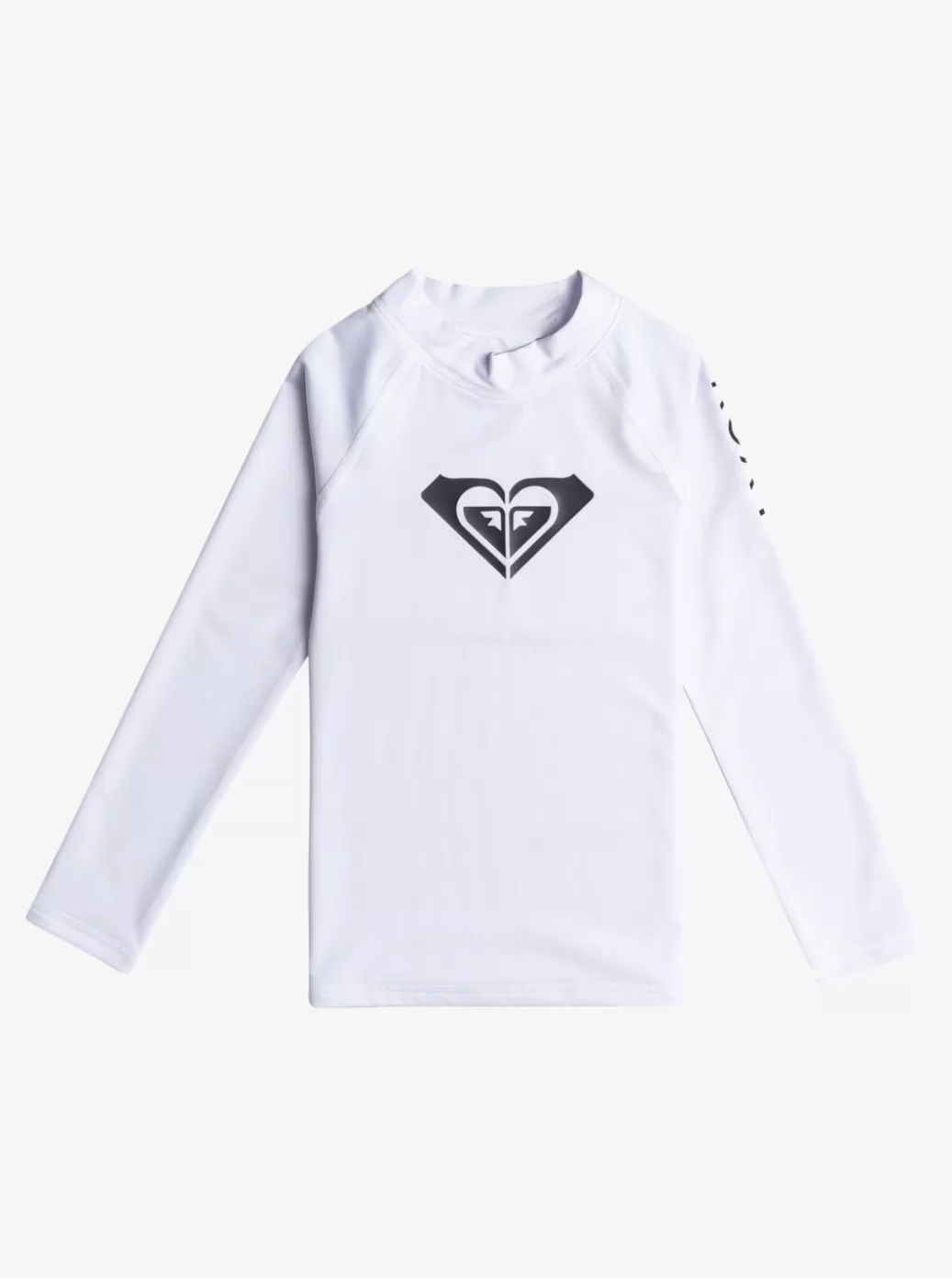 Surf | Swim | KIDS ROXY Girl's 2-7 Whole Hearted Long Sleeve UPF 50 Rashguard Bright White