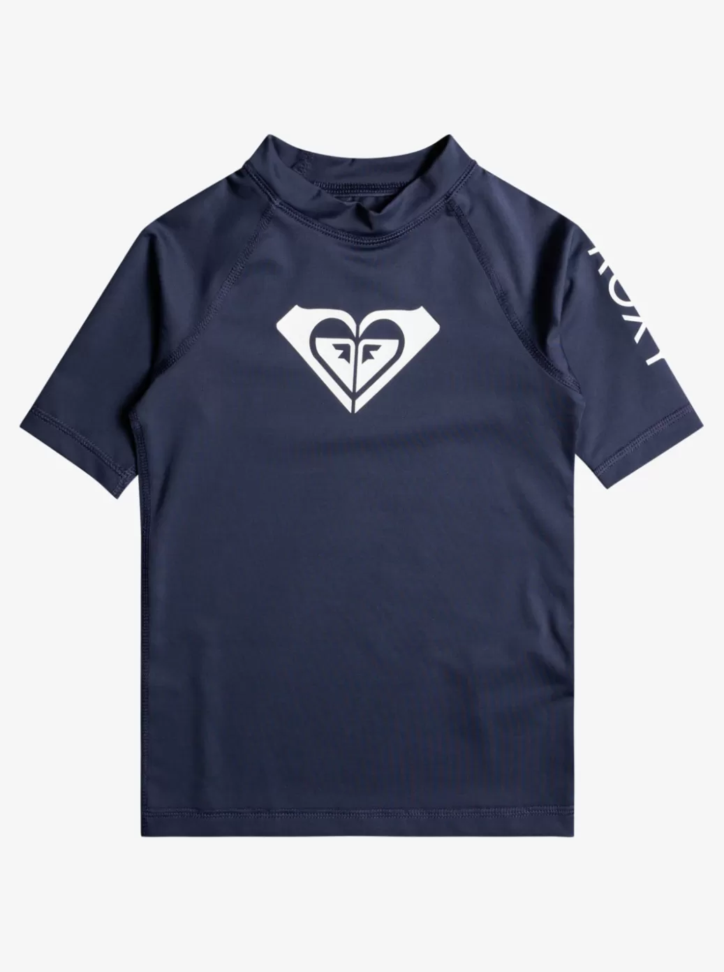 Surf | KIDS ROXY Girl's 2-7 Whole Hearted UPF 50 Short Sleeve Rashguard Mood Indigo