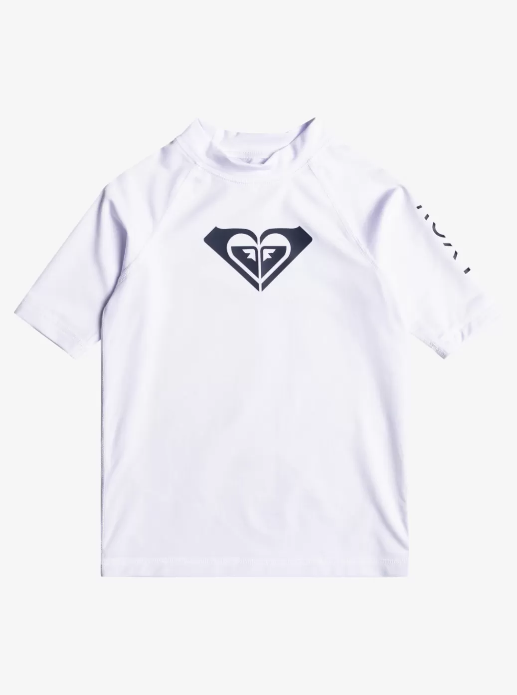Surf | KIDS ROXY Girl's 2-7 Whole Hearted UPF 50 Short Sleeve Rashguard Bright White