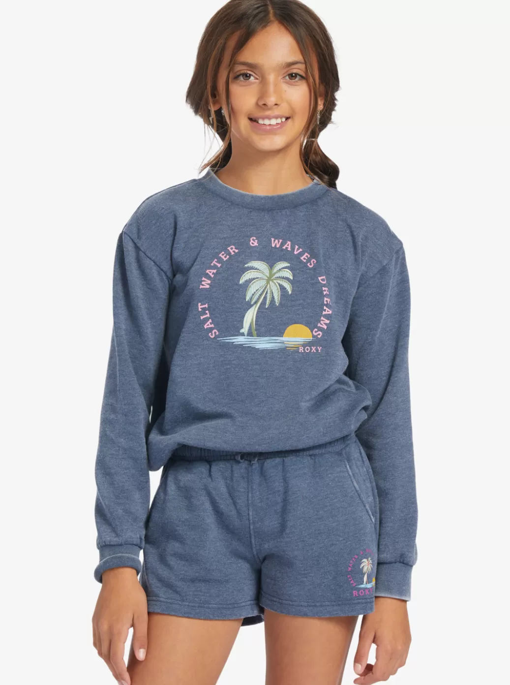 Jeans & Pants | KIDS ROXY Girl's 4-16 Distance And Time A Sweat Shorts Mood Indigo