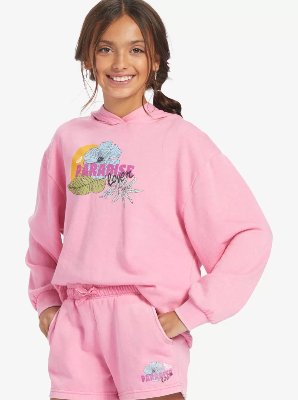Jeans & Pants | KIDS ROXY Girl's 4-16 Distance And Time B Sweat Shorts Sachet Pink