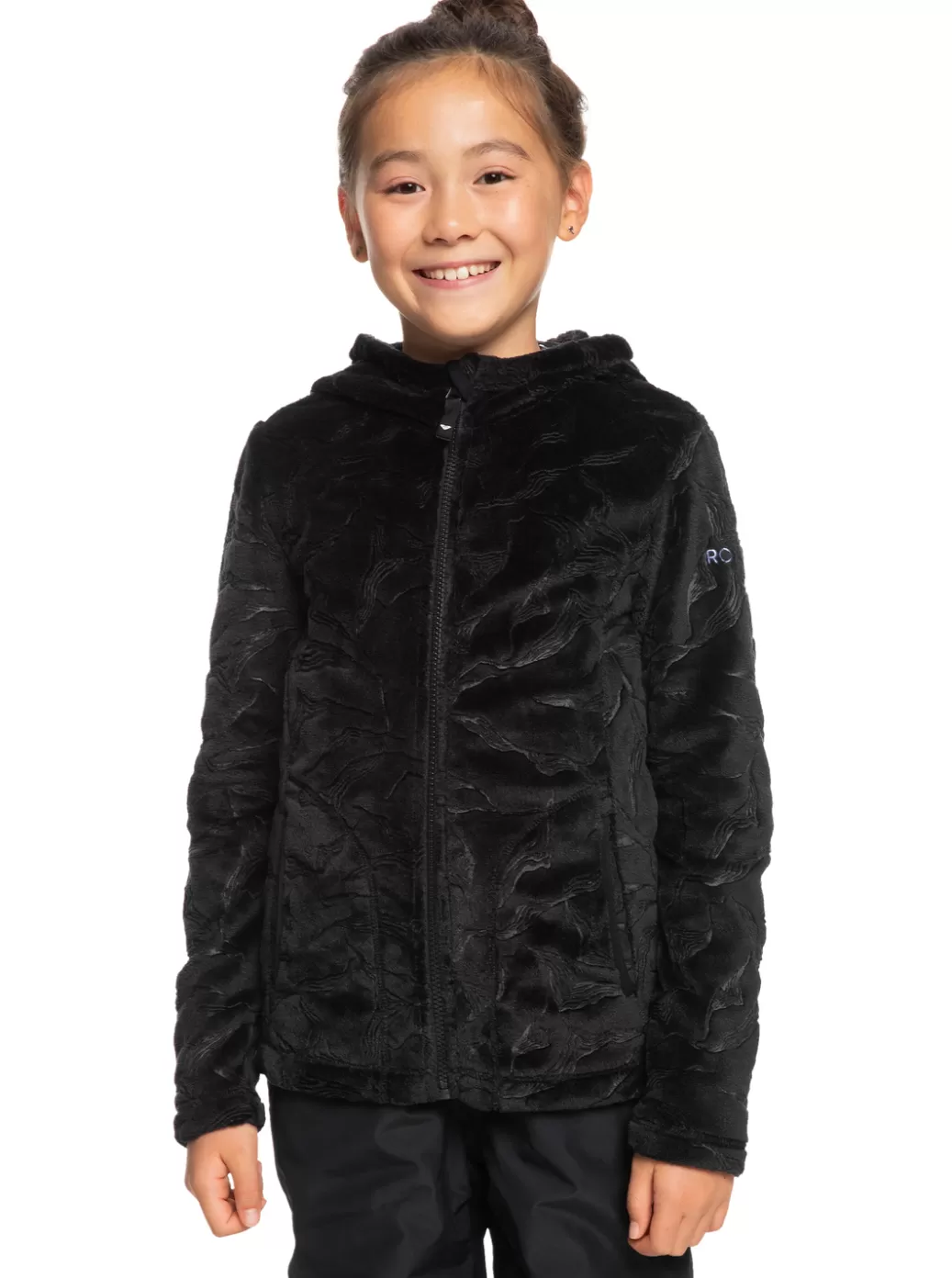 Sweatshirts & Hoodies | Snow Jackets | Girls Snow | KIDS | WOMEN ROXY Girl's 4-16 Igloo Technical Hooded Fleece True Black