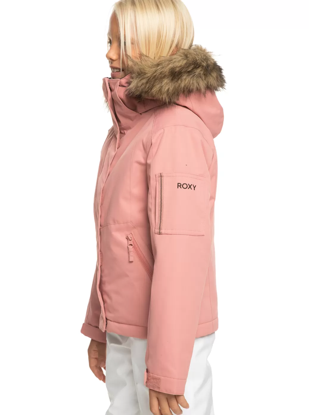 Snow Jackets | Girls Snow | KIDS | WOMEN ROXY Girl's 4-16 Meade Technical Snow Jacket Dusty Rose