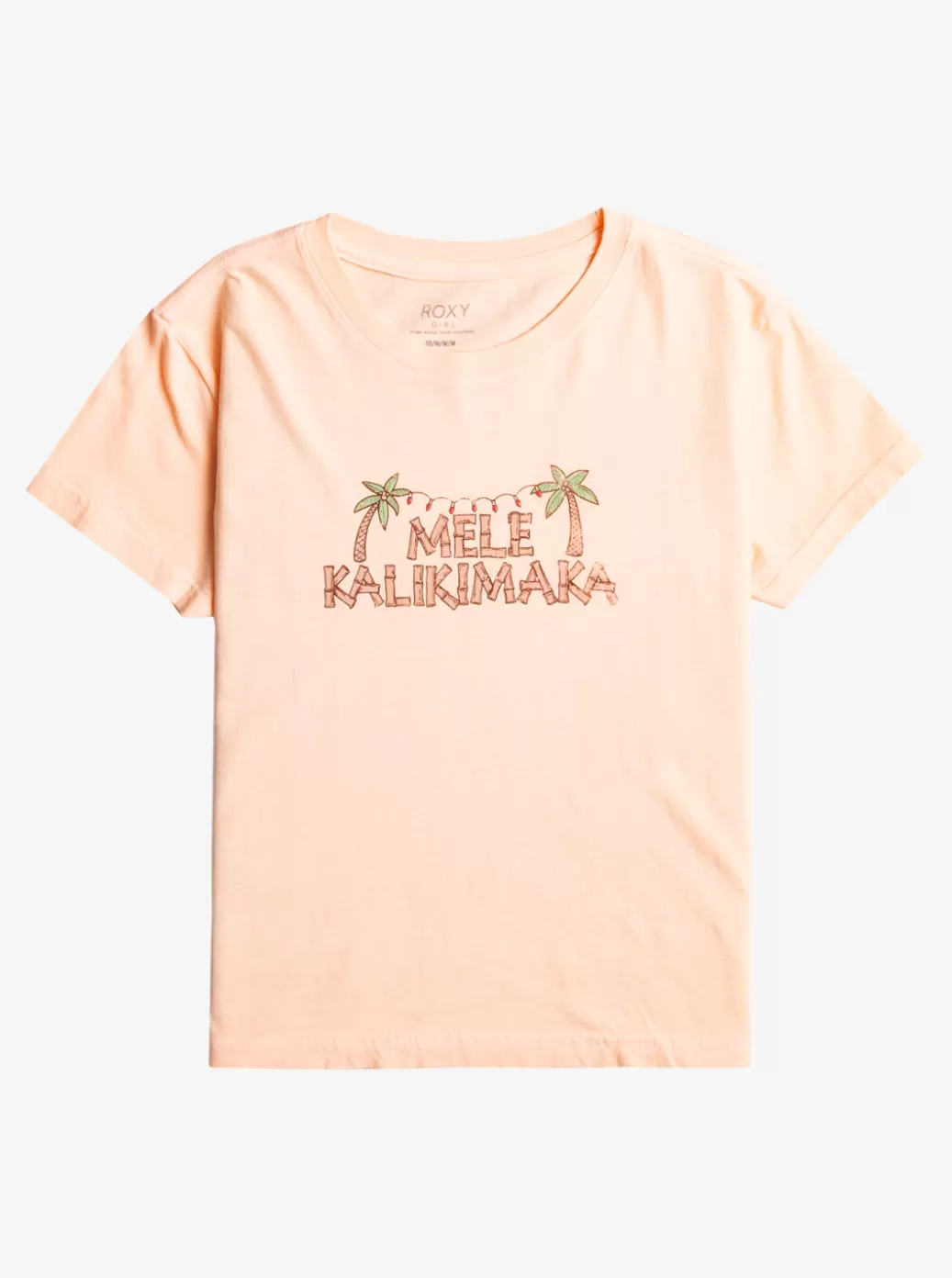 Tees & Tanks | KIDS ROXY Girl's 4-16 Mele Tiki friend T-Shirt Peach Parfait