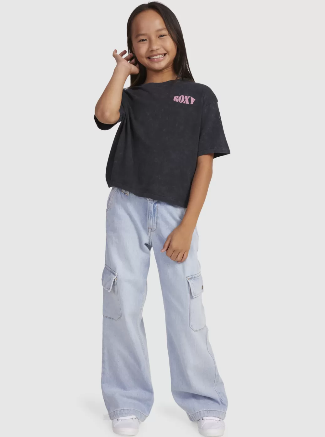 Tees & Tanks | KIDS ROXY Girl's 4-16 Sun For All Seasons A T-Shirt Anthracite
