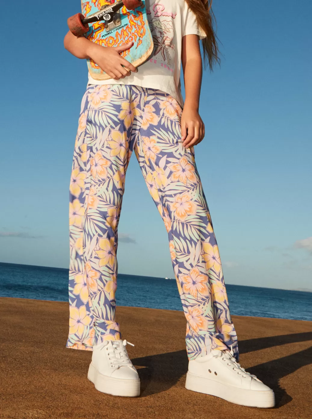 Jeans & Pants | KIDS ROXY Girl's 4-16 You Found Me Pants Marlin Funky Palm