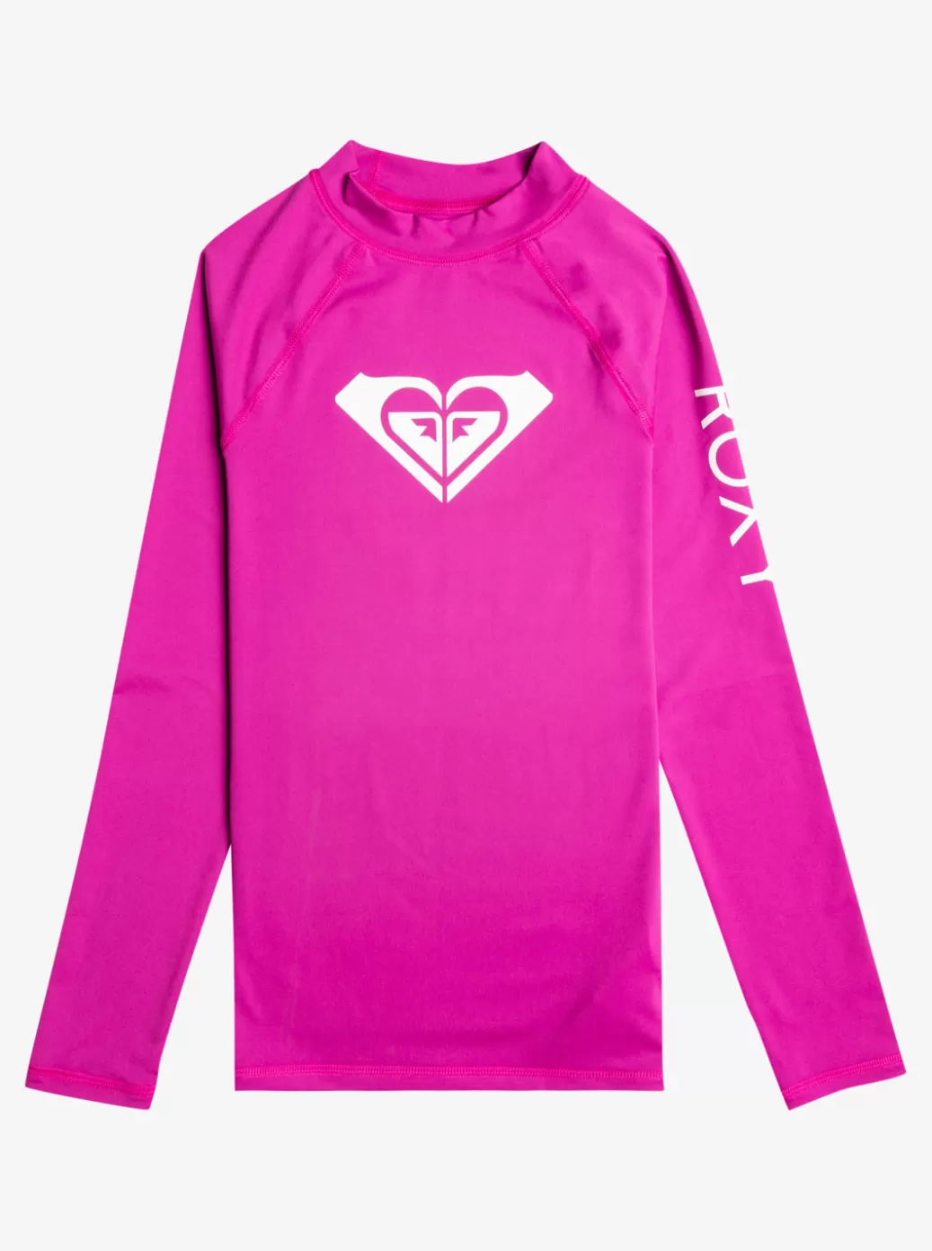 Surf | Swim | KIDS ROXY Girl's 7-16 Whole Hearted Long Sleeve UPF 50 Rashguard Vivid Viola