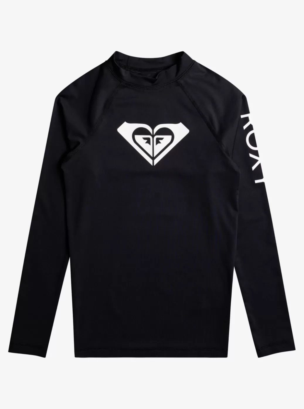 Surf | Swim | KIDS ROXY Girl's 7-16 Whole Hearted Long Sleeve UPF 50 Rashguard Anthracite