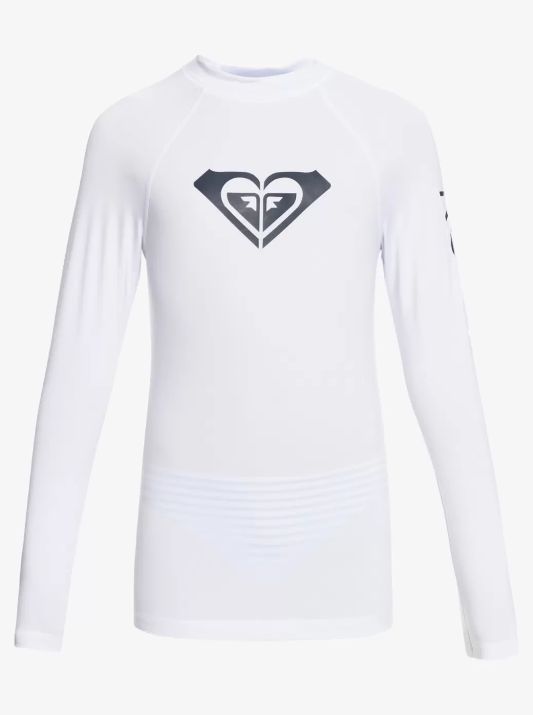 Surf | Swim | KIDS ROXY Girl's 7-16 Whole Hearted Long Sleeve UPF 50 Rashguard Bright White