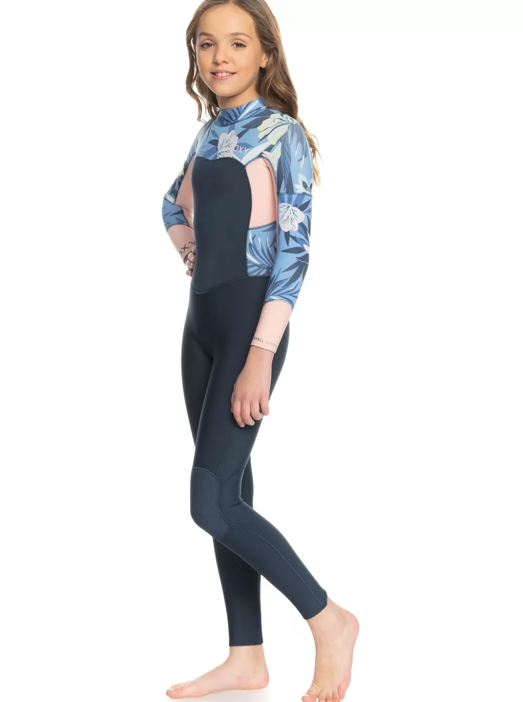 Surf | Swell Series | KIDS | WOMEN ROXY Girl's 8-16 4/3mmSwell Series Back Zip Wetsuit Allure Rg Fasso S
