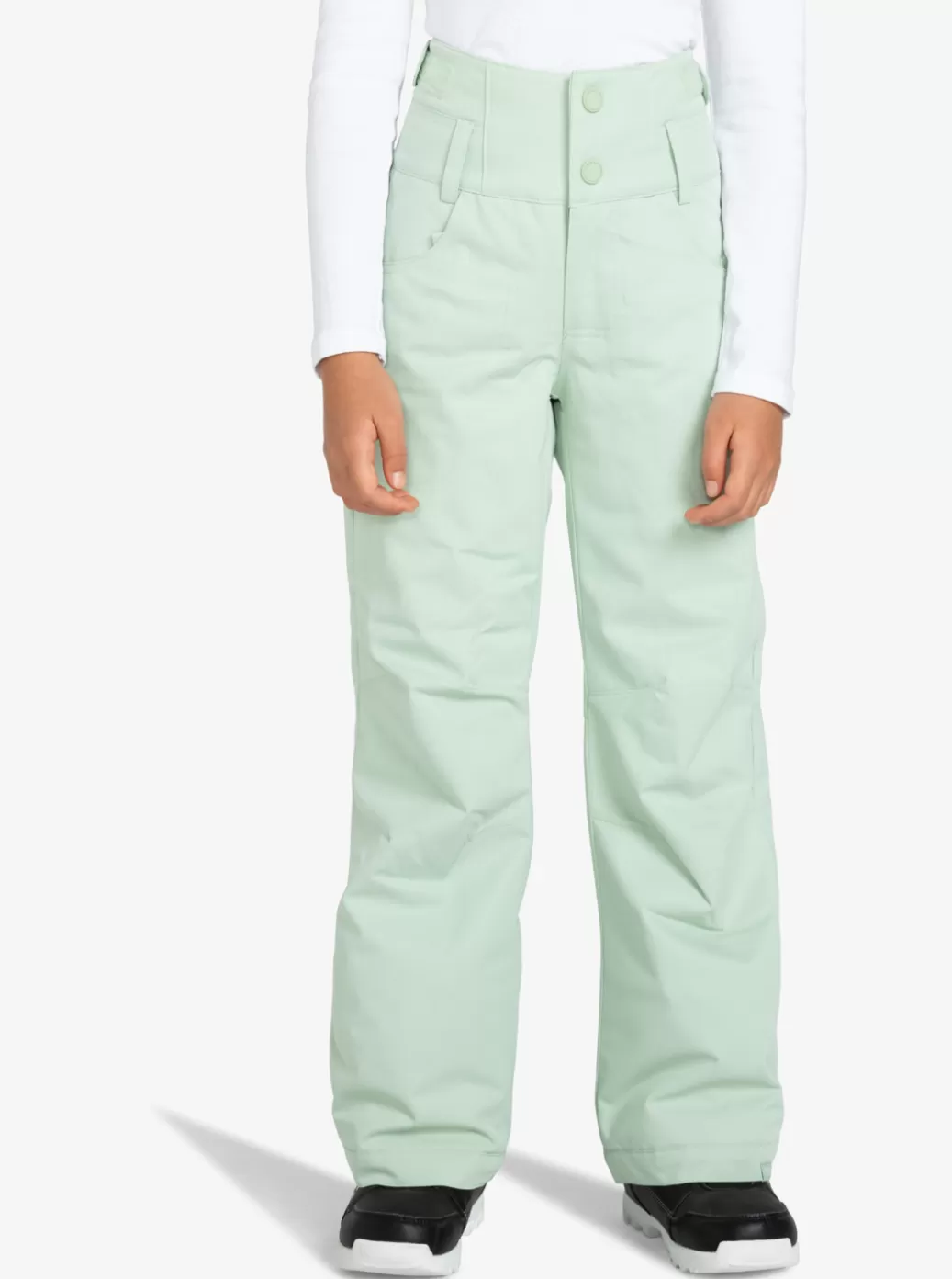 Snow Pants | Girls Snow | KIDS | WOMEN ROXY Girls' 4-16 Diversion Technical Snow Pants Cameo Green