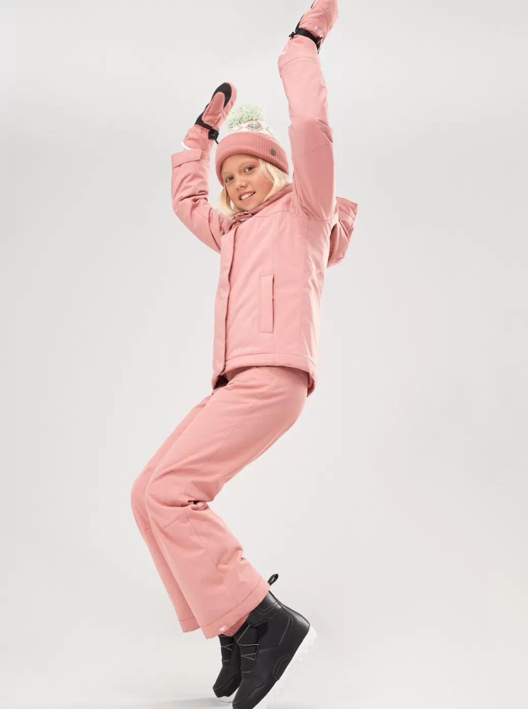Snow Pants | Girls Snow | KIDS | WOMEN ROXY Girls' 4-16 Diversion Technical Snow Pants Dusty Rose