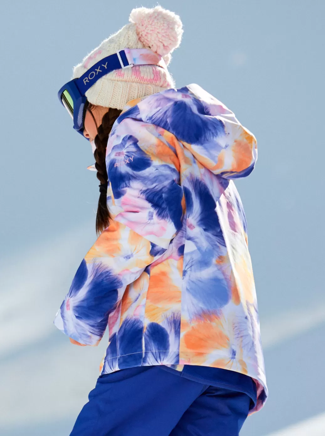 Snow Jackets | Girls Snow | KIDS | WOMEN ROXY Girls' 4-16 Jetty Technical Snow Jacket Bright White Pansy Pansy Rg