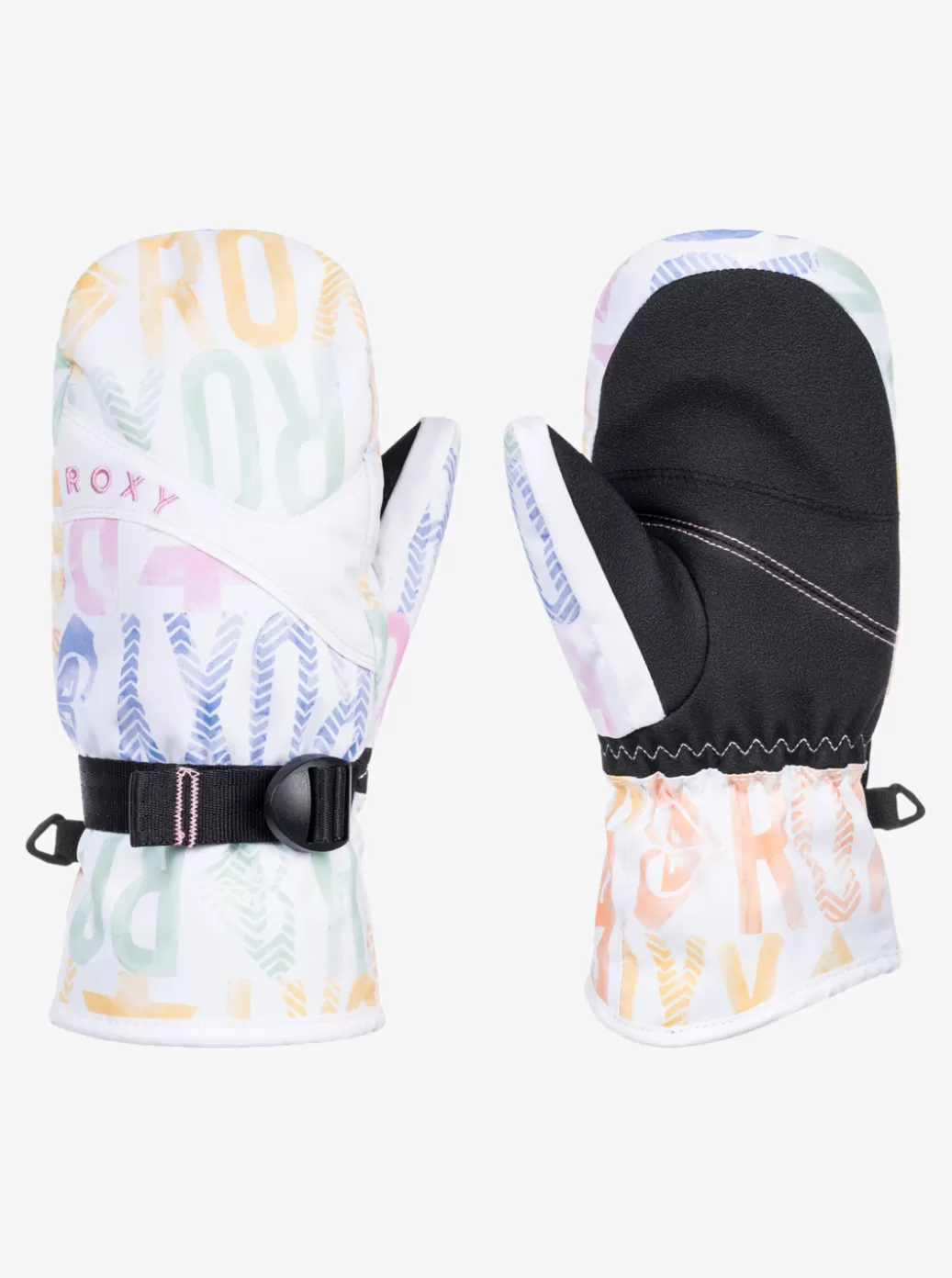 Snow Accessories | Girls Snow | KIDS | WOMEN ROXY Girls' 4-16 Jetty Technical Snowboard/Ski Mittens Bright White Sapin Rg