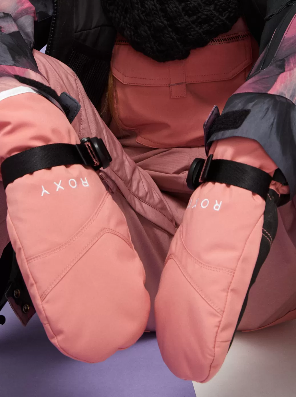 Snow Accessories | Girls Snow | KIDS | WOMEN ROXY Girls' 4-16 Jetty Technical Snowboard/Ski Mittens Dusty Rose