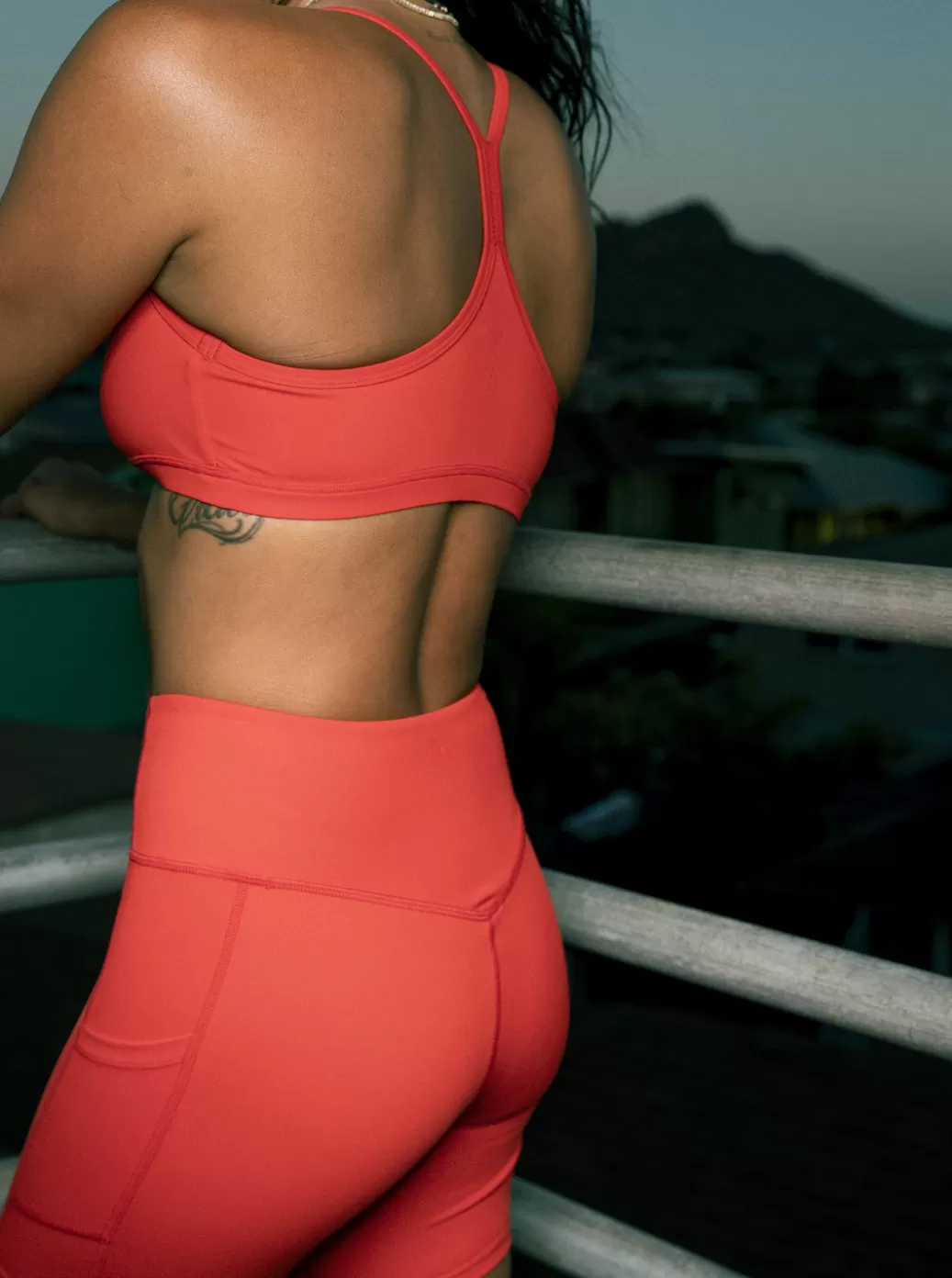 Sports Bras | WOMEN ROXY Kelia 7 Sports Bra Flame Scarlet