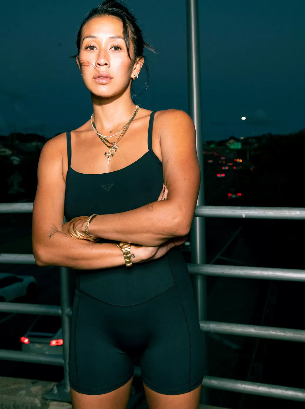 Running | Yoga | Tops | WOMEN ROXY Kelia 7 Technical Training One-Piece Anthracite
