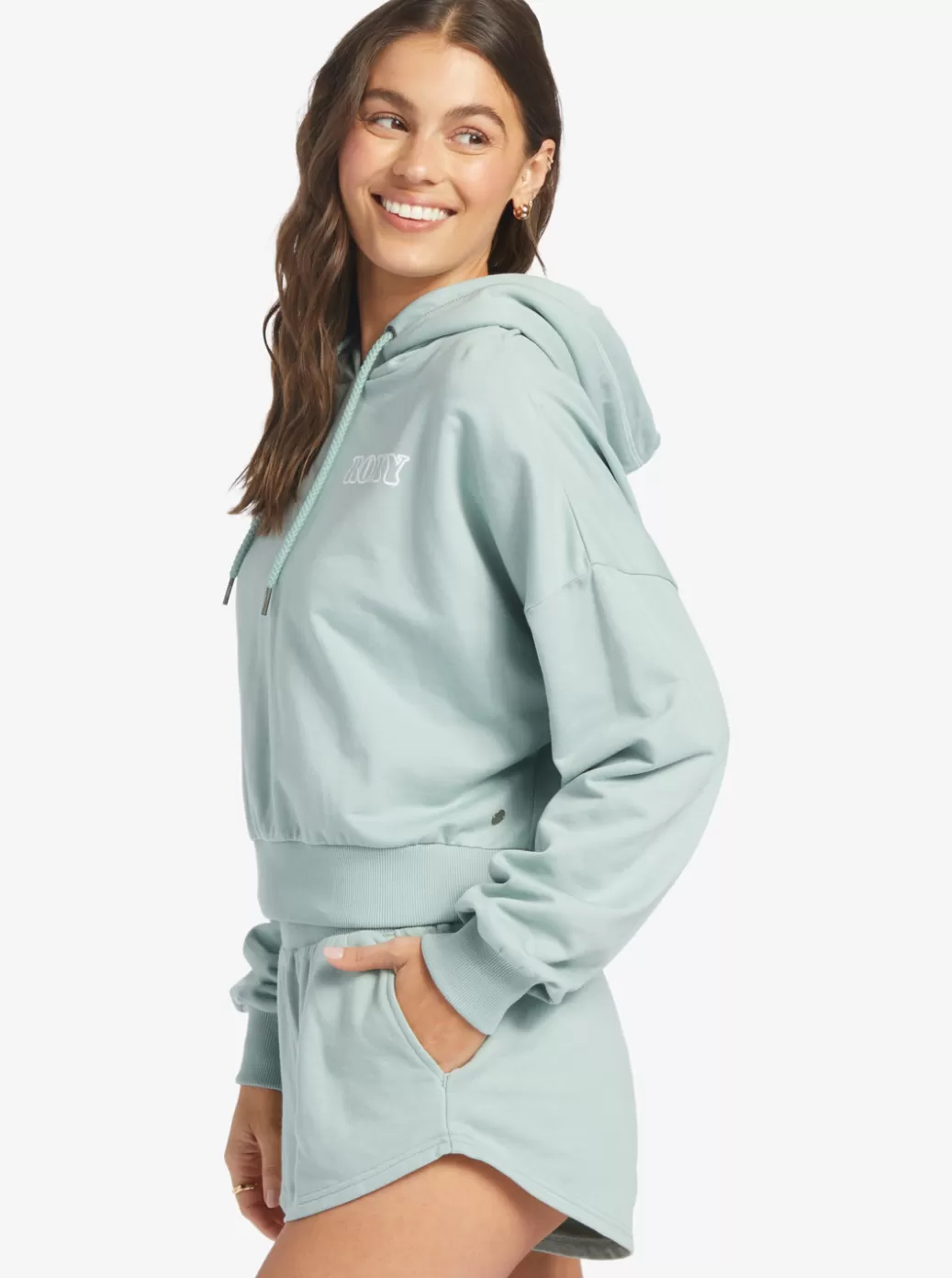 Loungewear | Sweaters | Fleece & Hoodies | WOMEN ROXY Onshore Hoodie Blue Surf