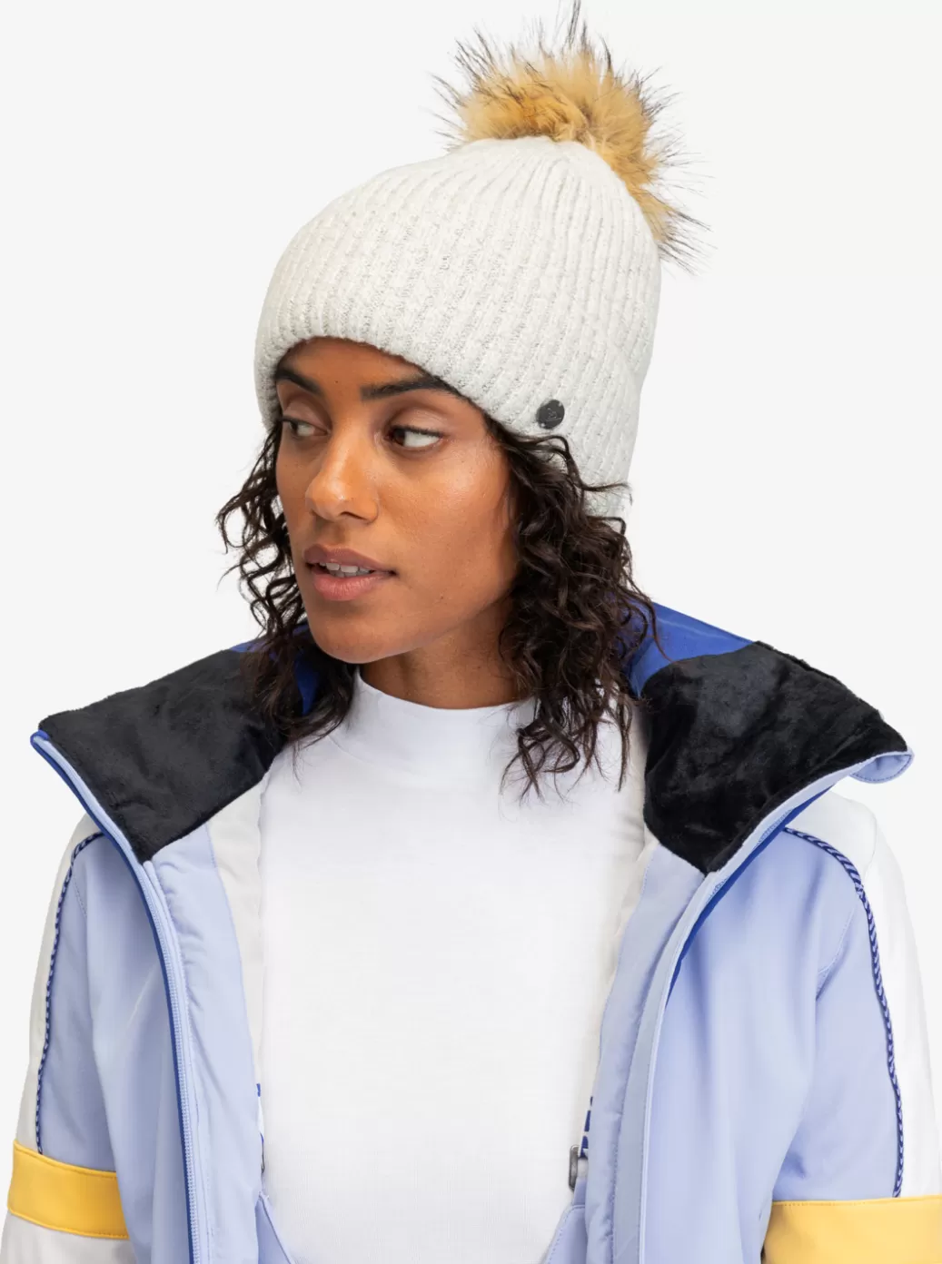 Snow Accessories | WOMEN ROXY Peak Chic Beanie Bright White