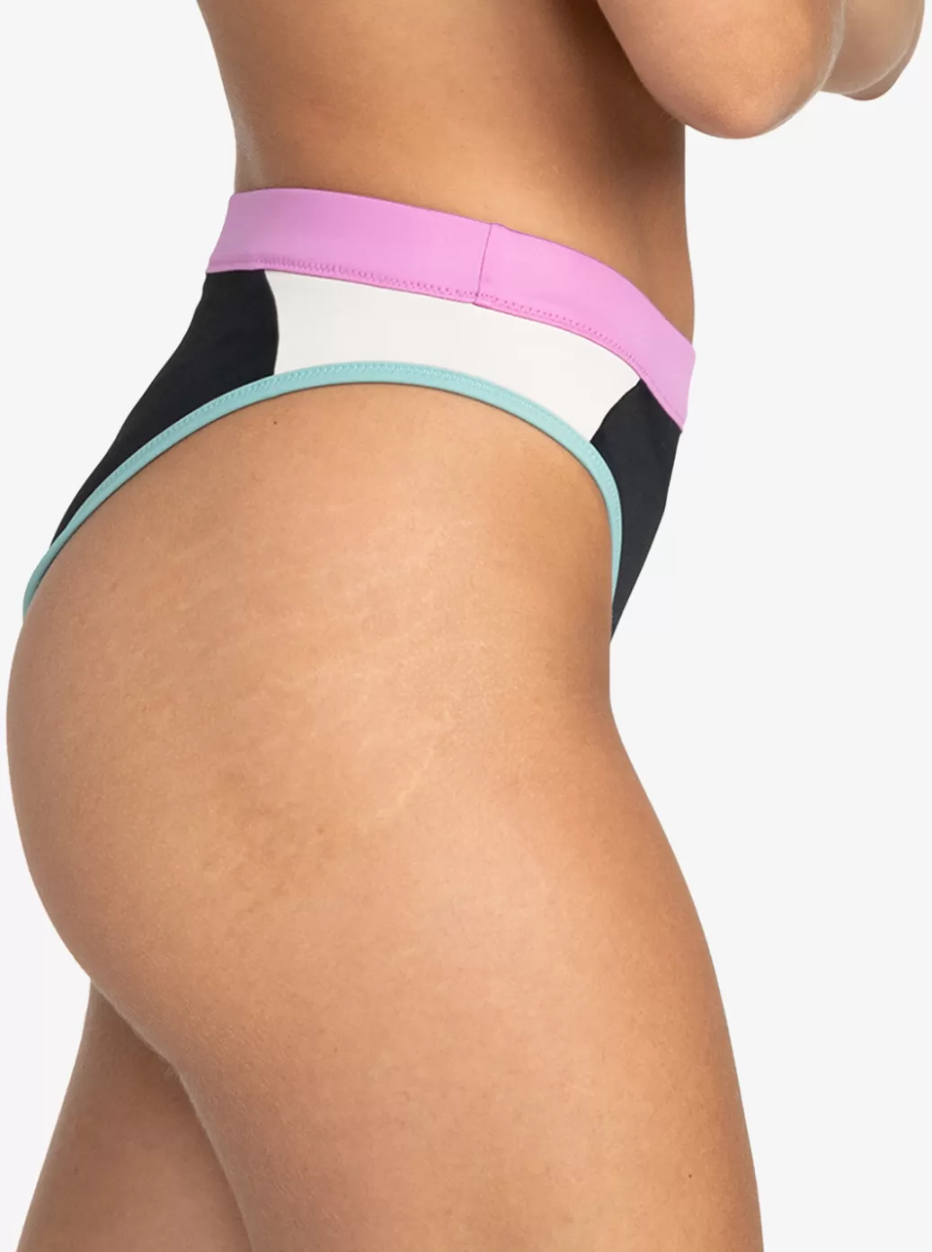 Active by Nature | Active Swimsuits | WOMEN ROXY Active Mid Waist Bikini Bottoms Anthracite