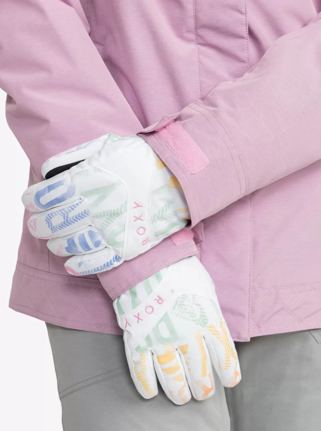 Snow Accessories | WOMEN ROXY Jetty Technical Snowboard/Ski Gloves Bright White Sapin
