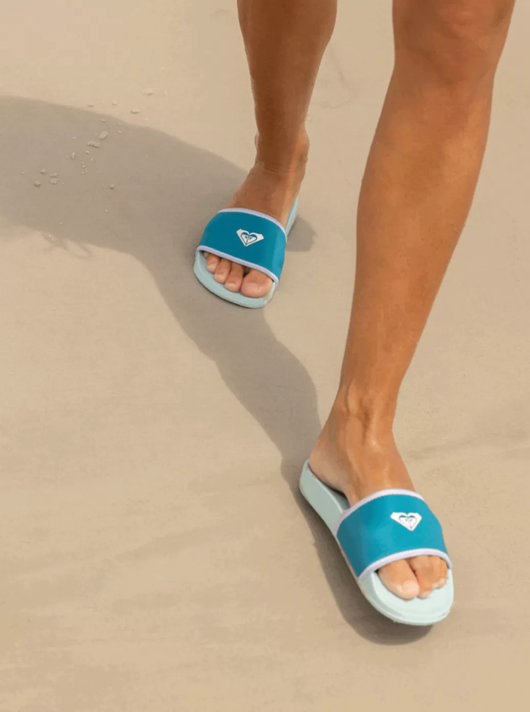 Sandals | WOMEN ROXY Life Step Into You Sandals White/aqua