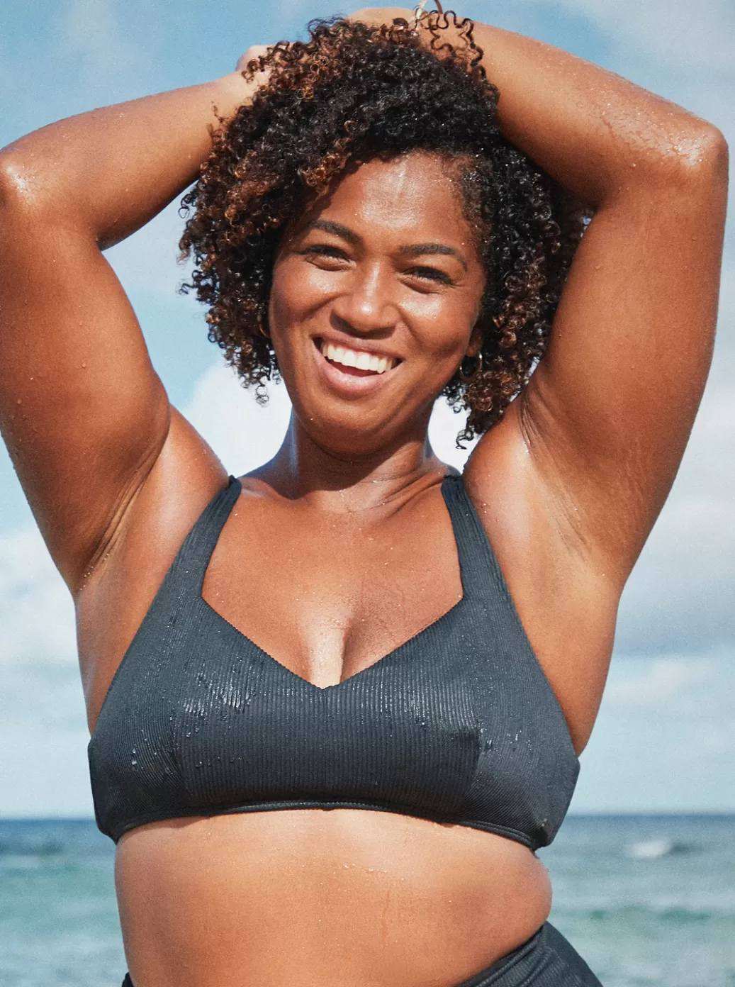 Bikini Tops | Bikinis | WOMEN ROXY Love The Sun Ray Bikini Top Anthracite