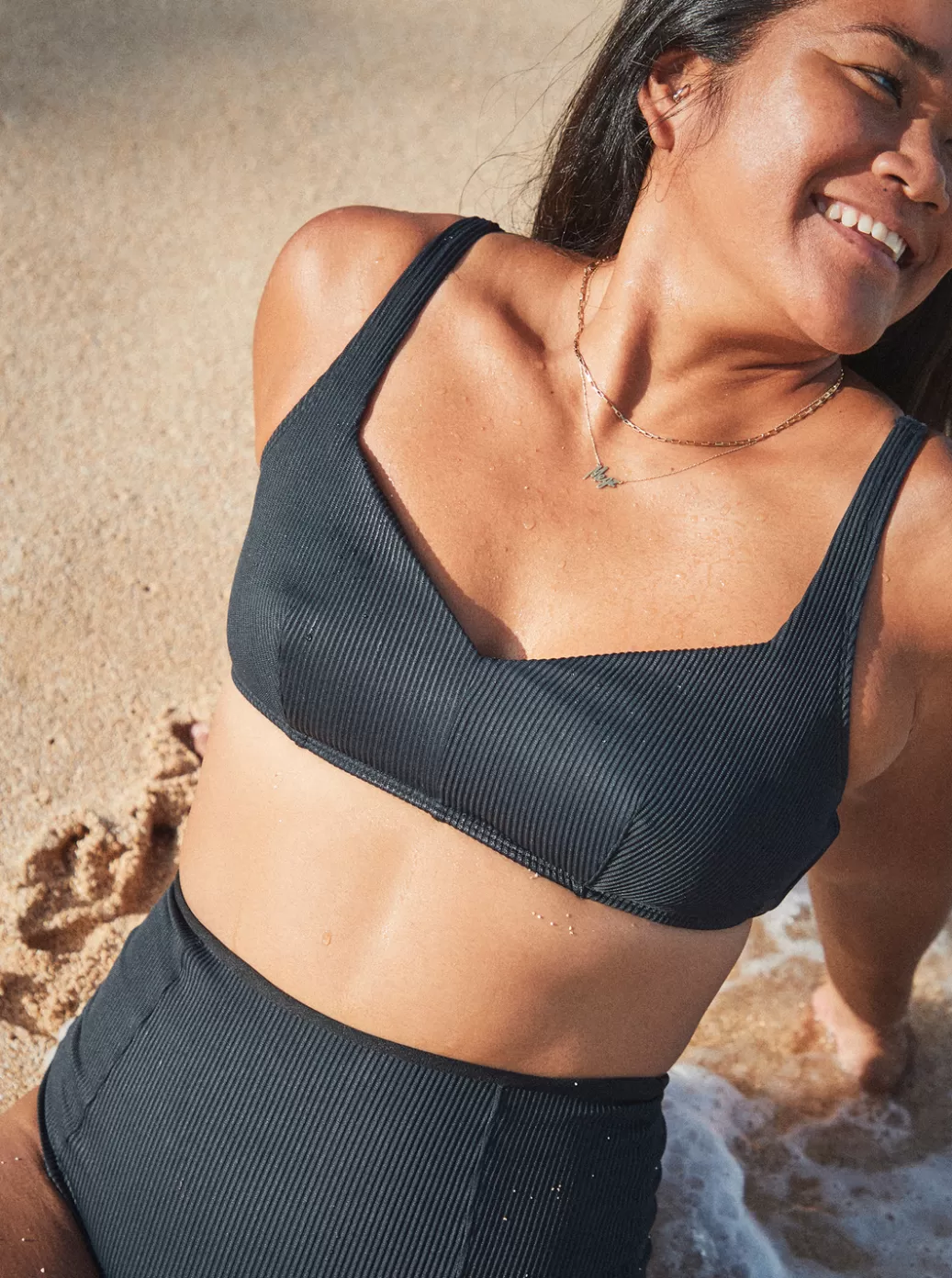 Bikini Tops | Bikinis | WOMEN ROXY Love The Sun Ray Bikini Top Anthracite