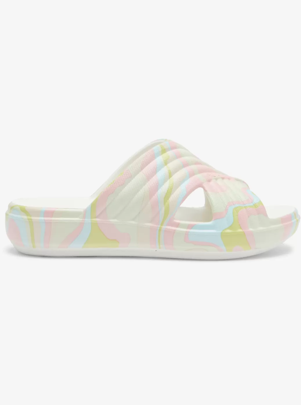 Sandals | WOMEN ROXY Rivie Print Sandals Crazy Pink/soft Lime