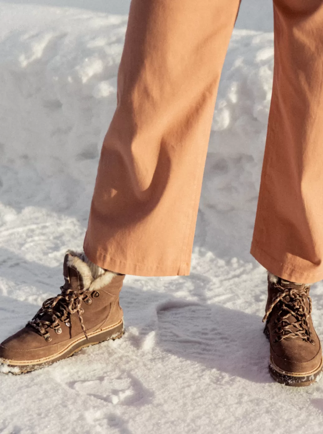 Boots | WOMEN ROXY Sadie Lace-Up Boots Chestnut Brown