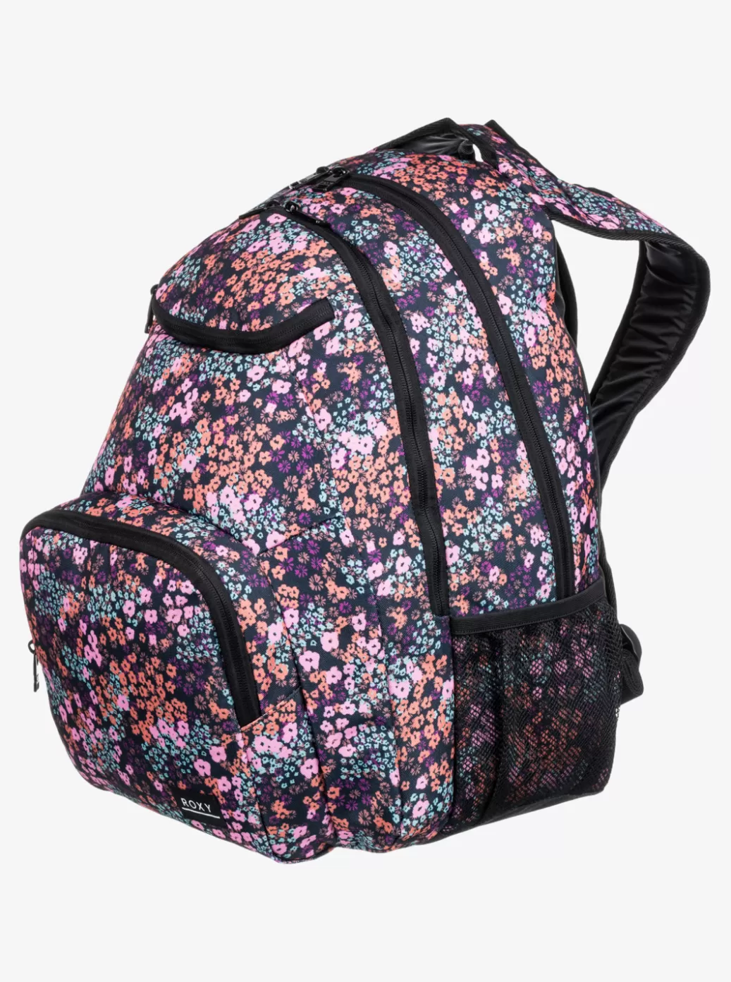 Backpacks | WOMEN ROXY Shadow Swell Printed 24L Medium Backpack Anthracite Floral Daze
