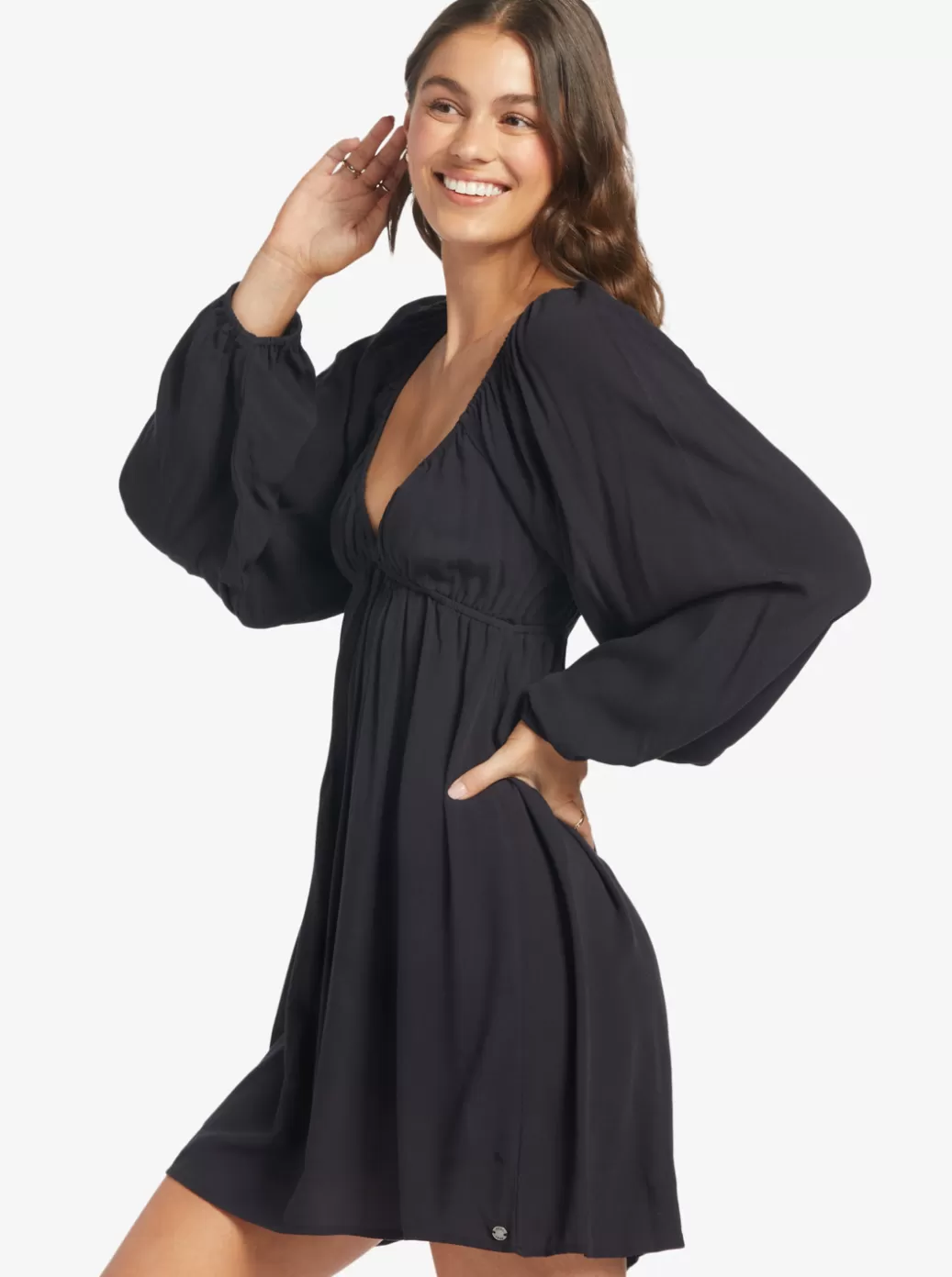 Dresses | WOMEN ROXY Sweetest Shores Dress Solid Dress Anthracite
