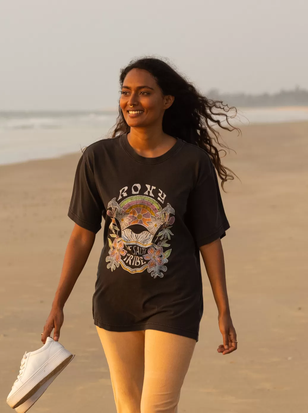Tees & Tanks | WOMEN ROXY To The Sun T-Shirt Anthracite